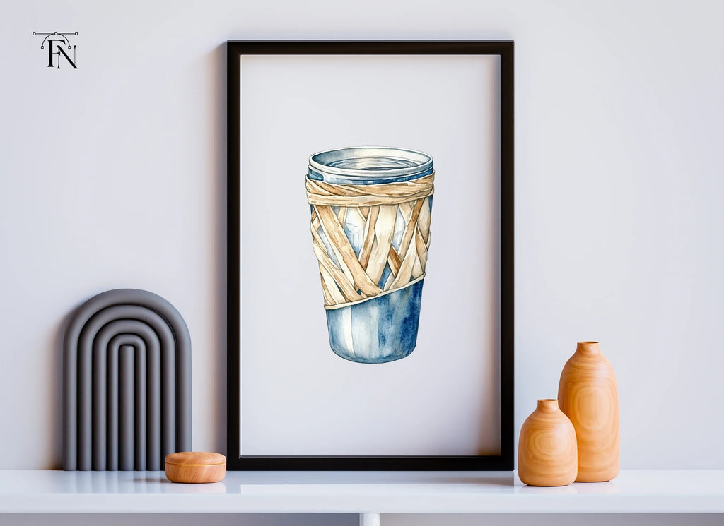 Woven Glass Tumblers Clipart Bundle