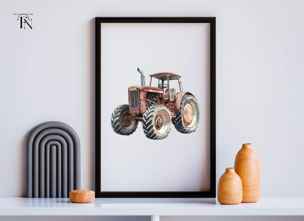 Vintage Farm Tractor Clipart Bundle