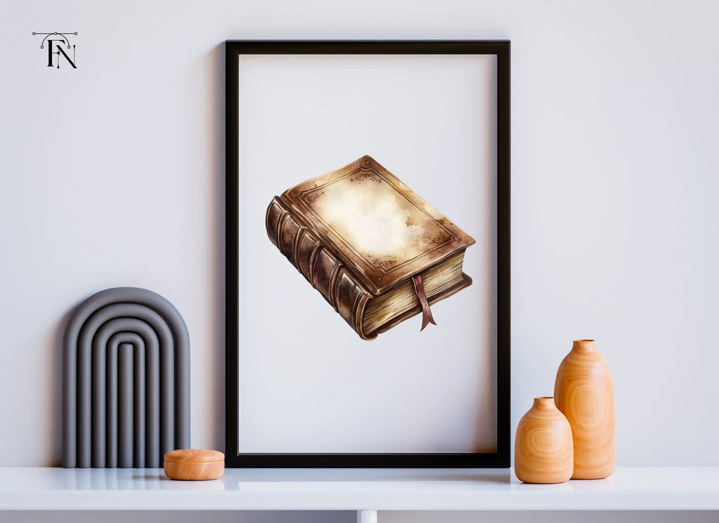 Vintage Old Books Clipart Bundle