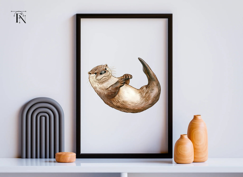 Cute Otter Duo Clipart Bundle