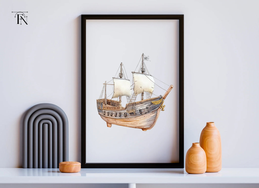 Pirate Ships Clipart Bundle