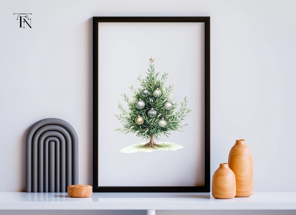 Elegant Christmas Tree Clipart Bundle