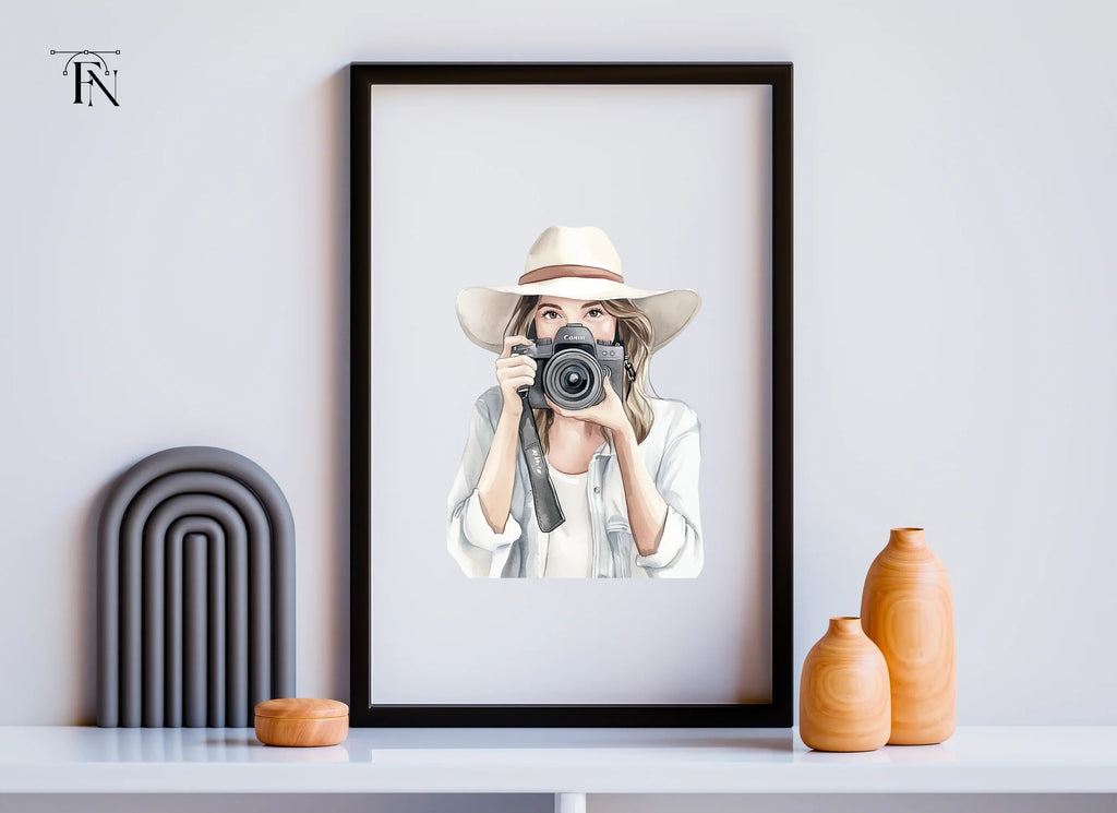 Girl Photographer Clipart Bundle