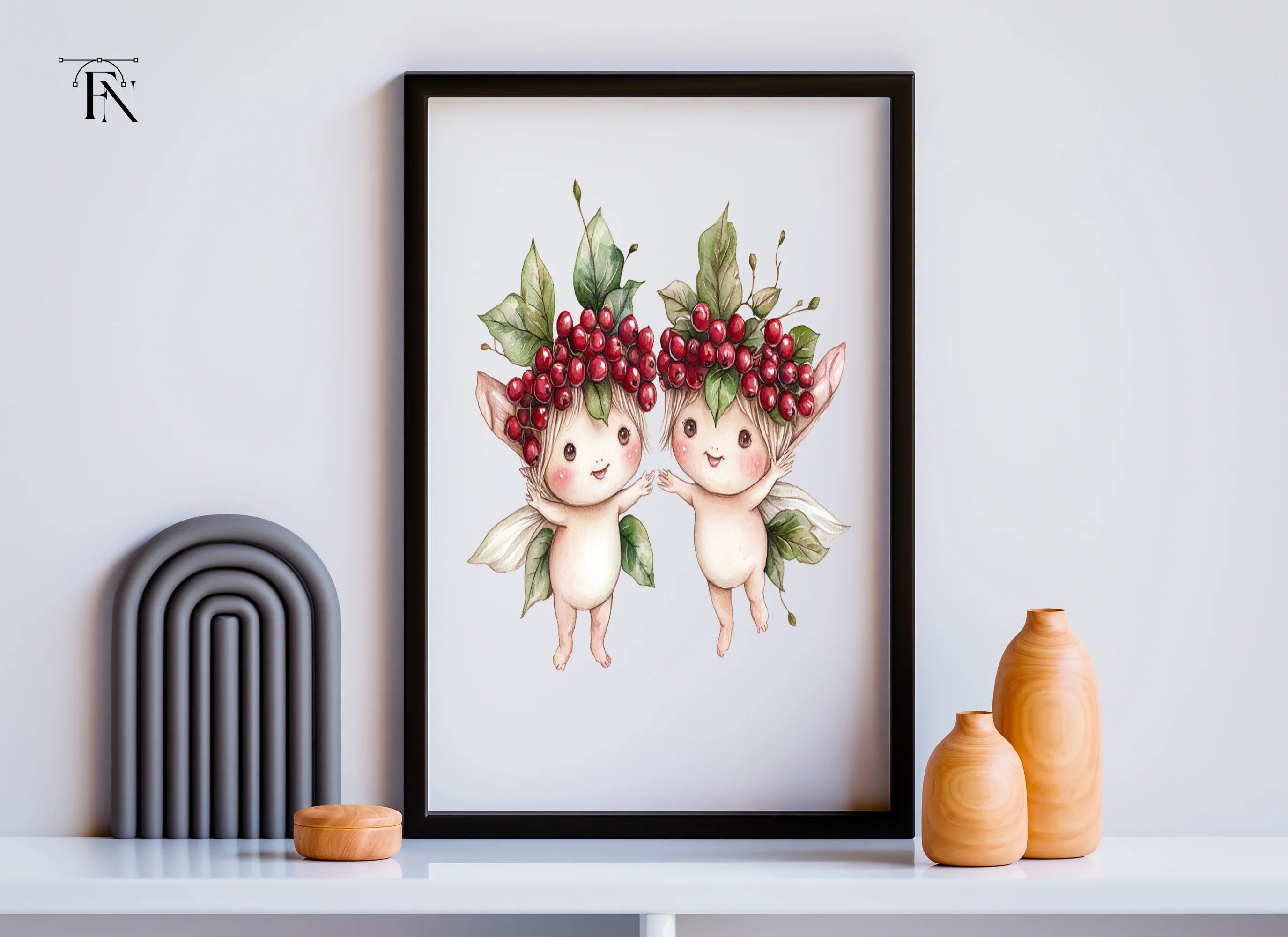 Cute Berry Babies Clipart Bundle