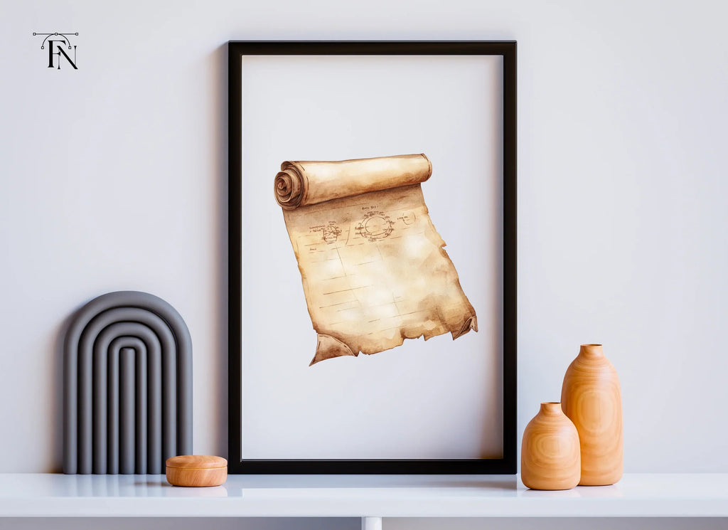 Aged Scroll Clipart Bundle