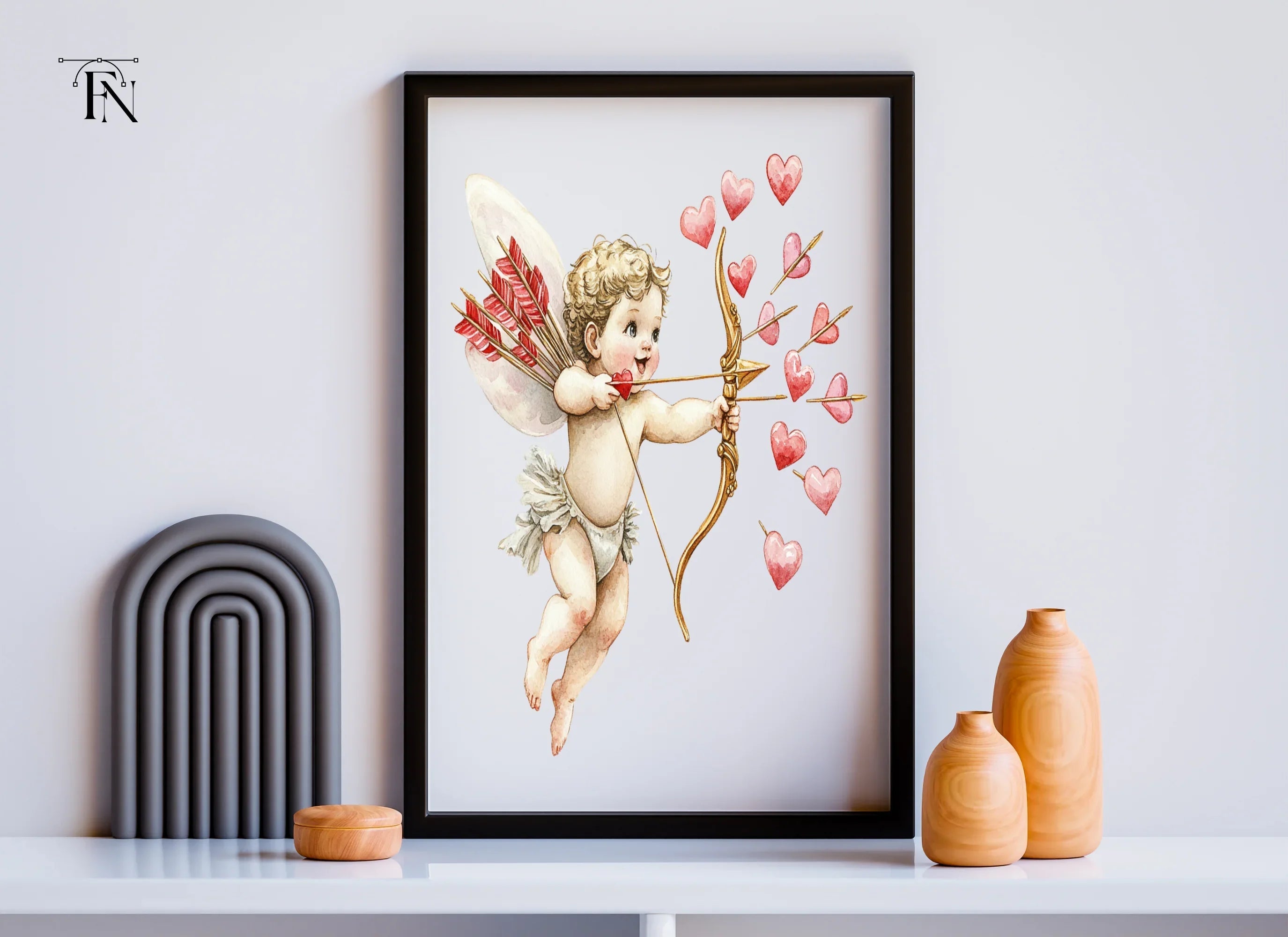 Playful Cupid Clipart Bundle