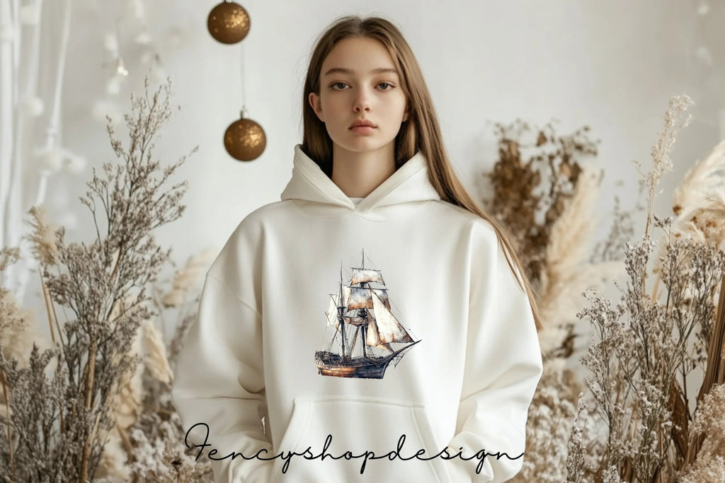 Vintage Sailing Ships Clipart Bundle