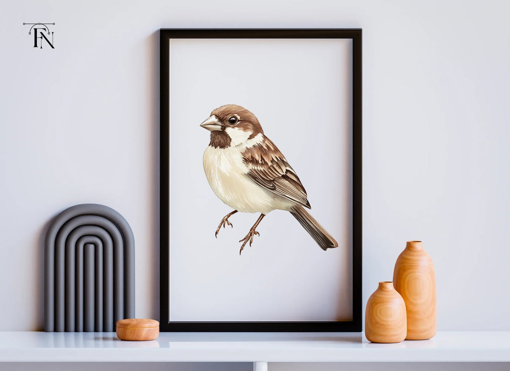 Sparrow Birds Clipart Bundle