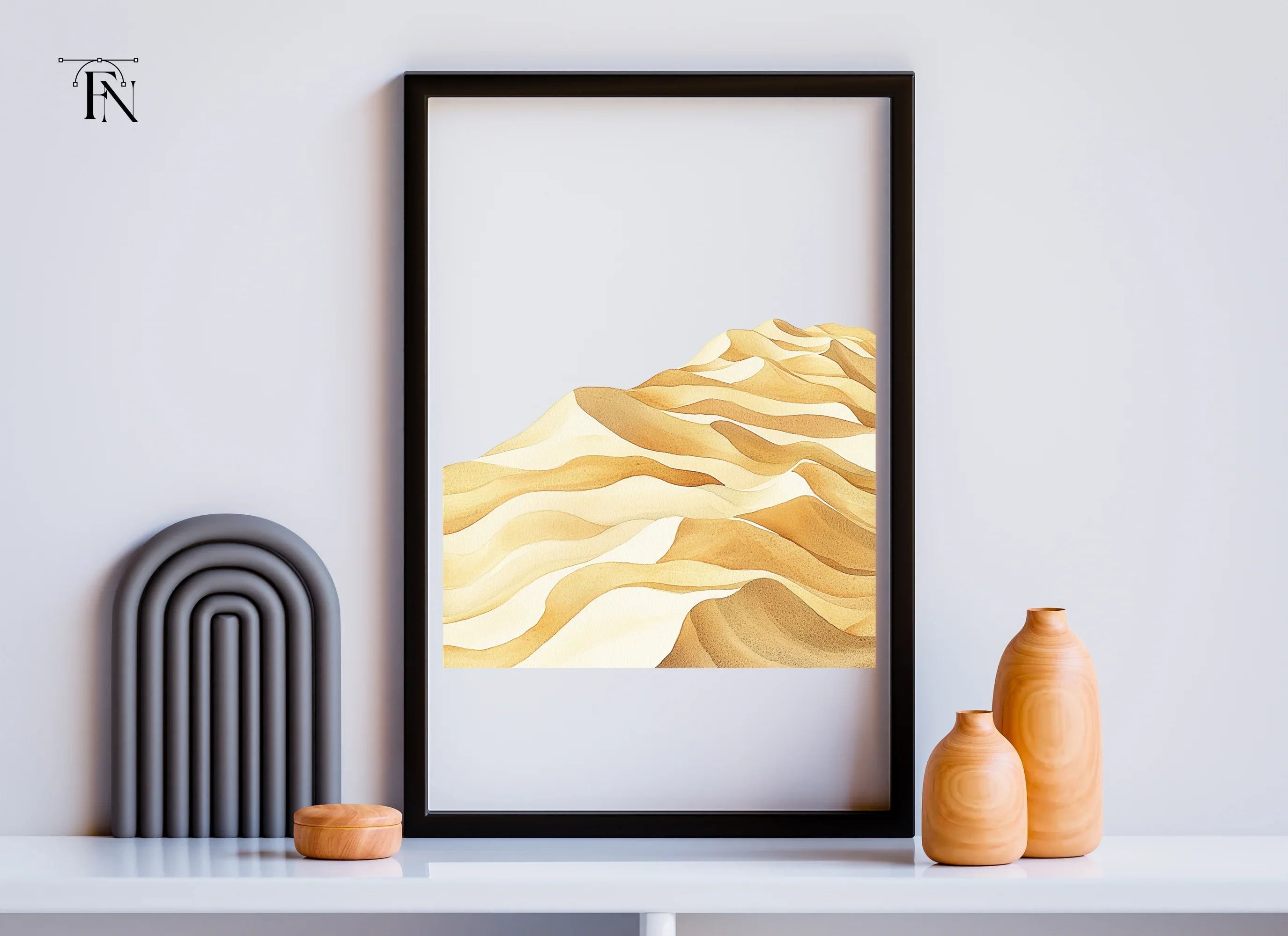Desert Sand Dunes Clipart Bundle