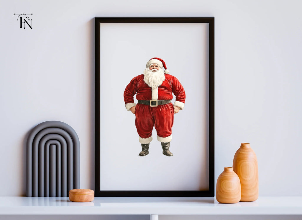 Jolly Santa Claus Clipart Bundle
