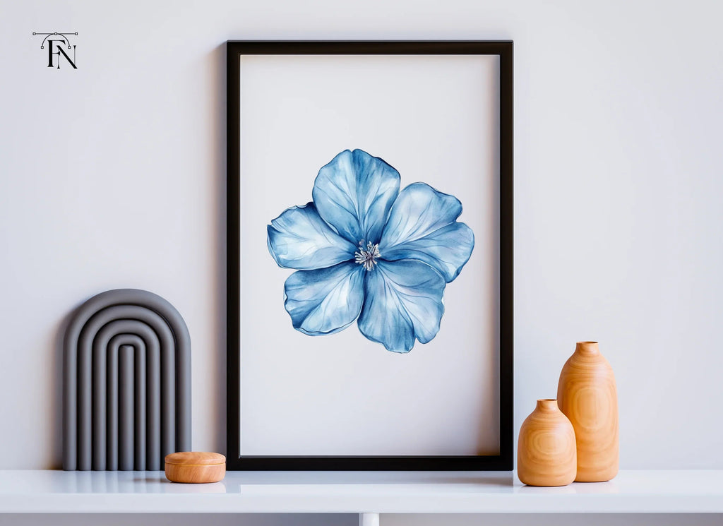 Blue Flower Clipart Bundle