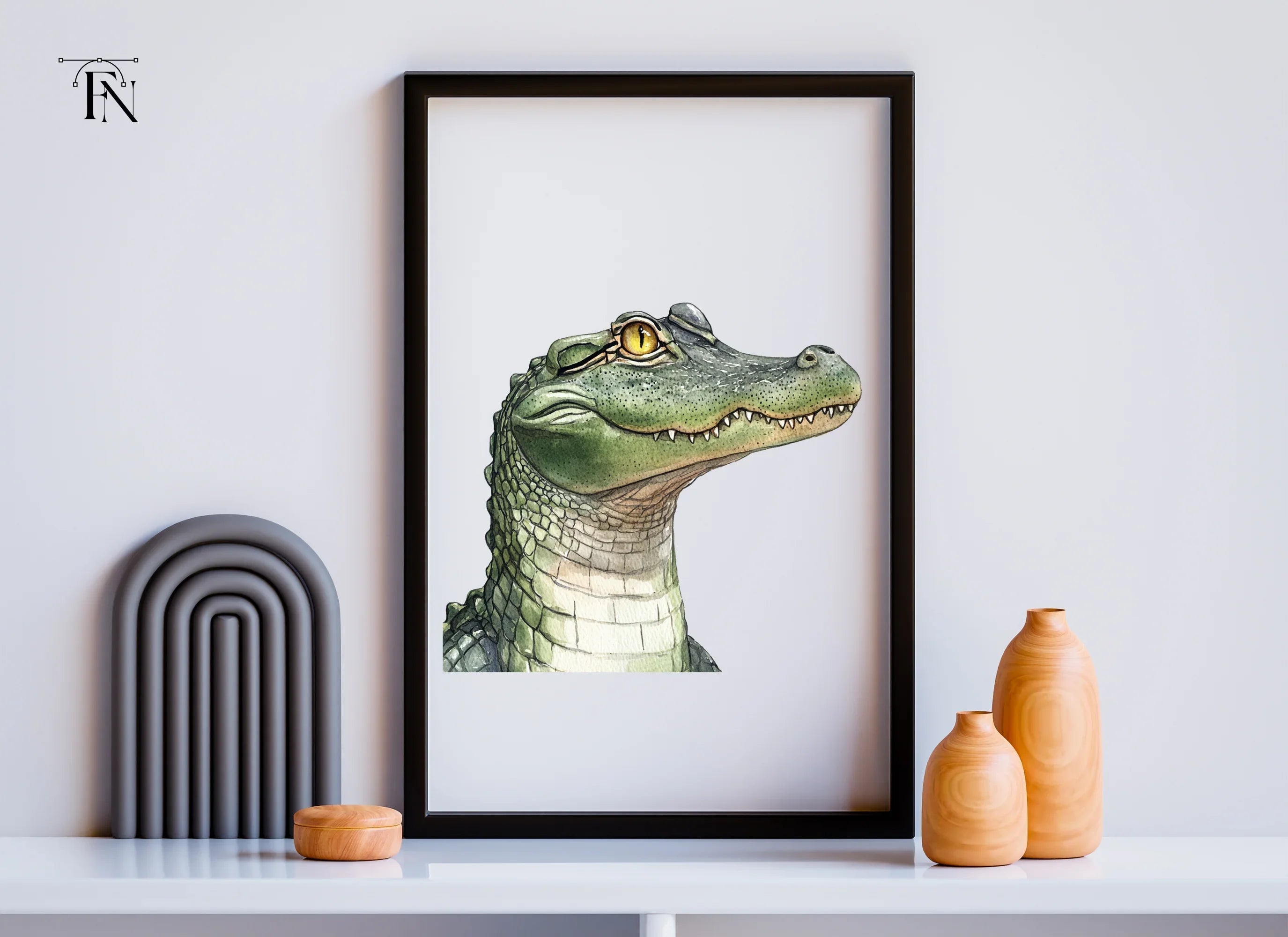 Cute Alligator Clipart Bundle