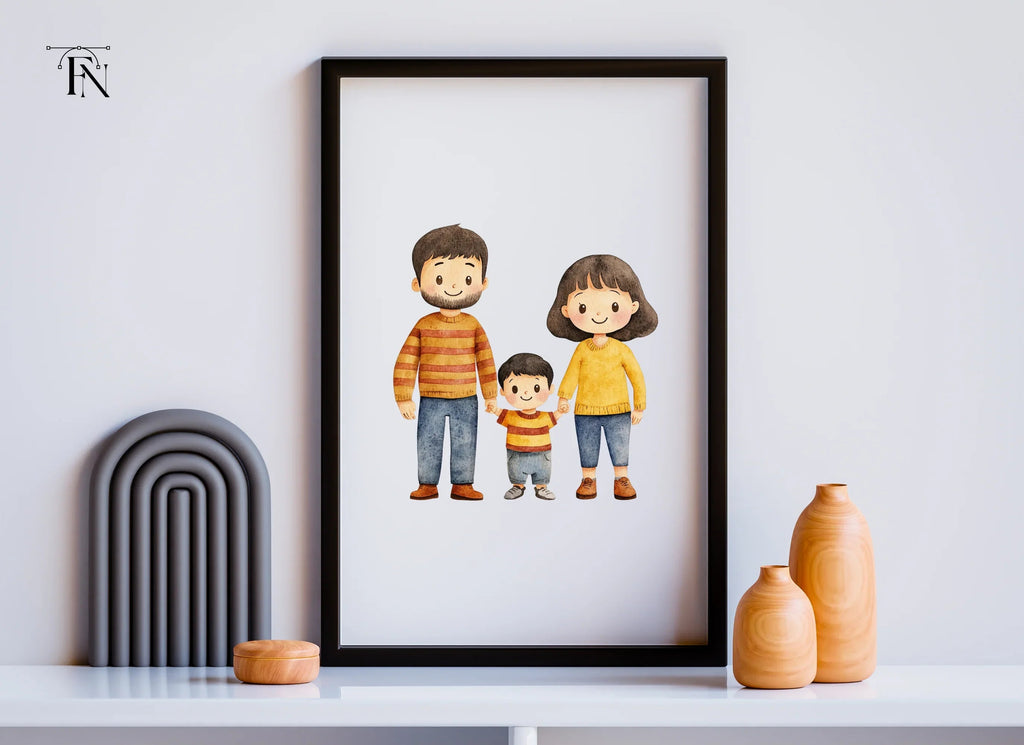 Family of Three Clipart Bundle