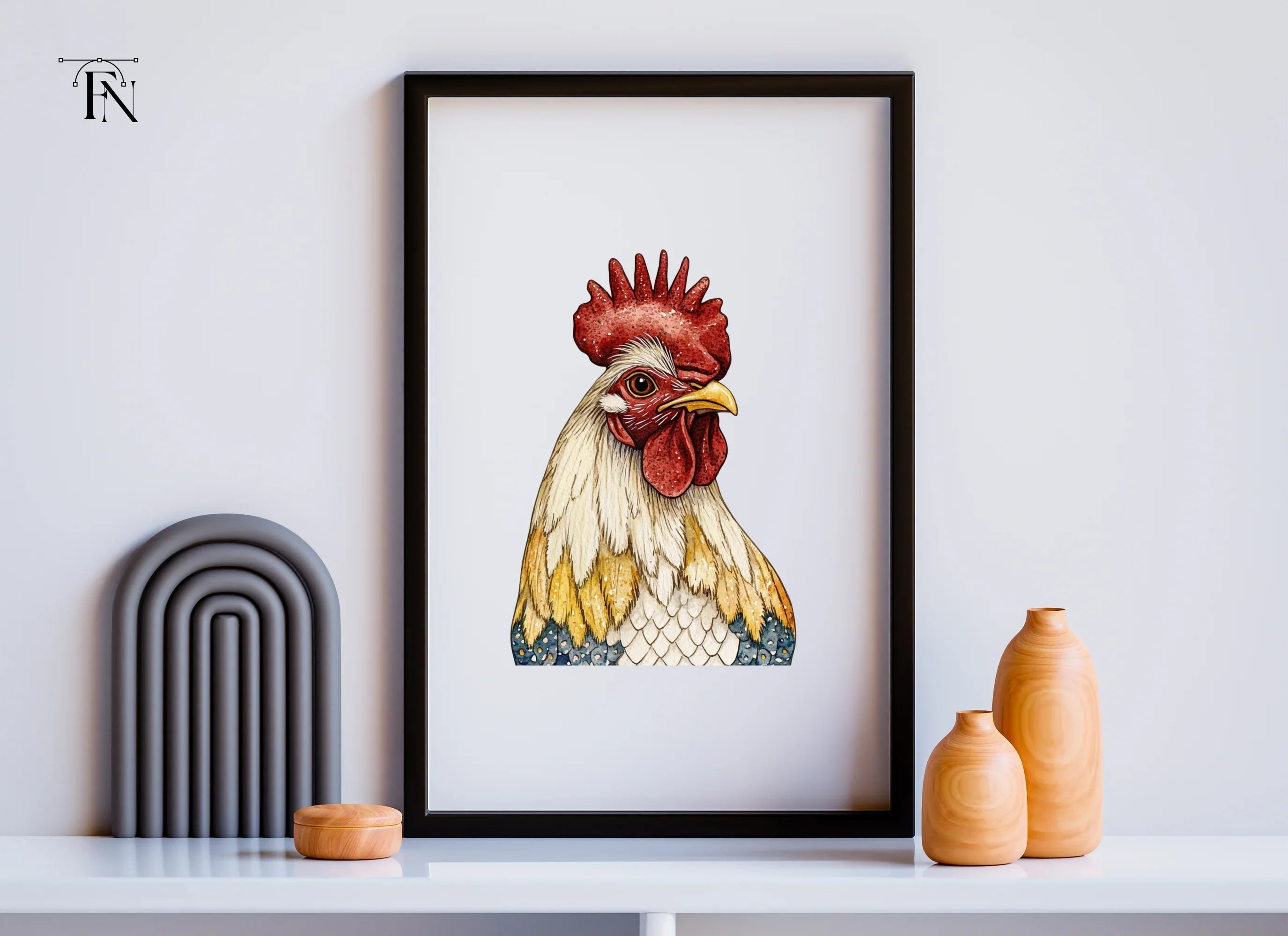 Rooster Clipart Bundle