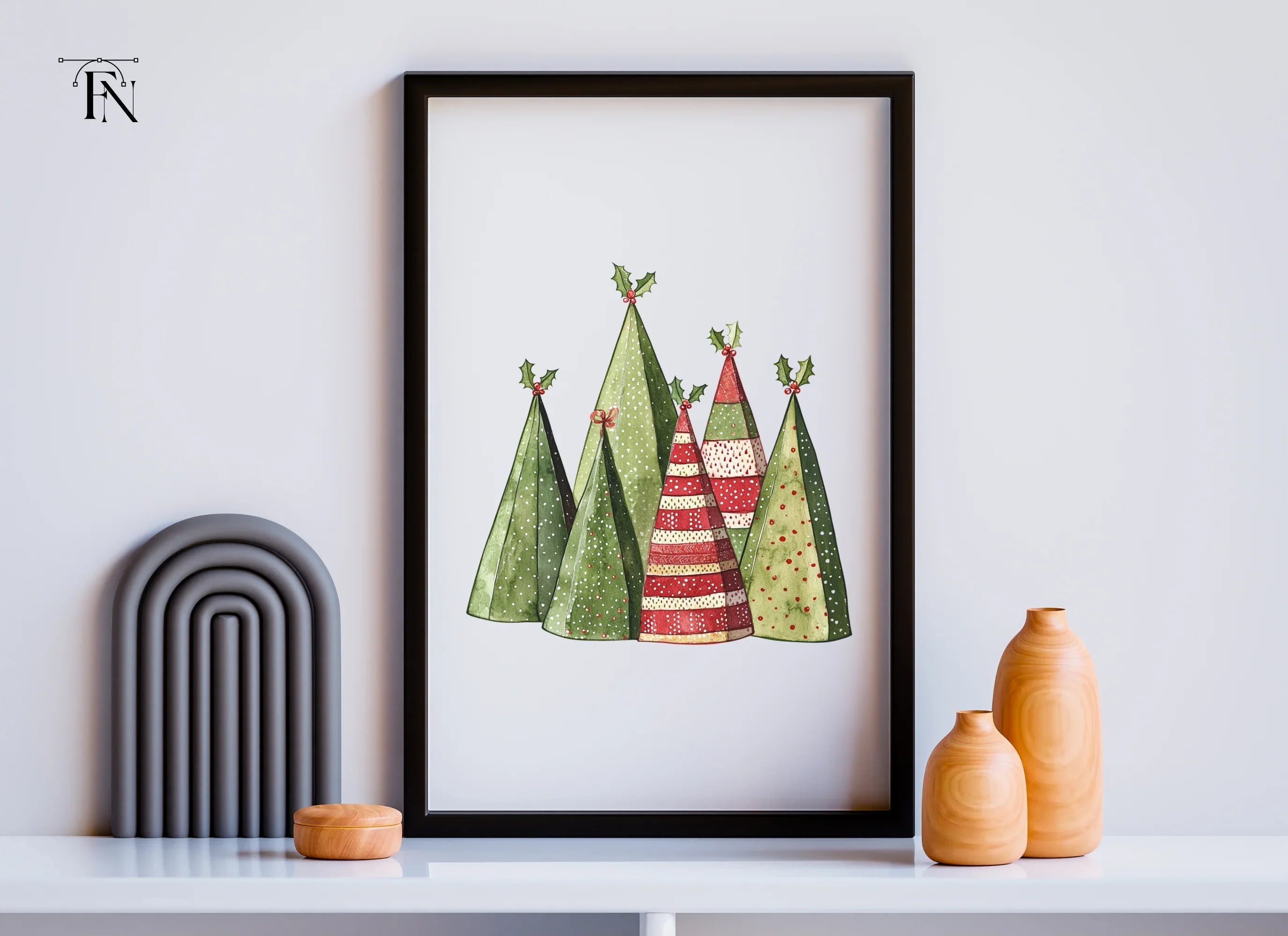 Christmas Tree Clipart Bundle