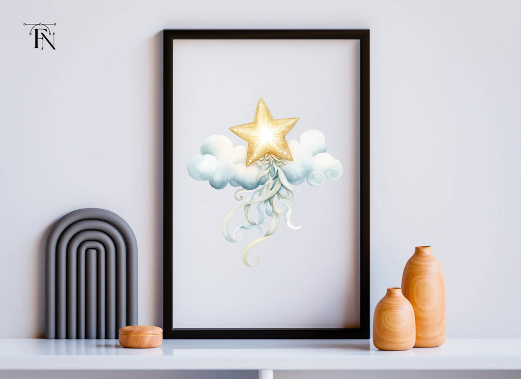 Dreamy Star and Cloud Clipart Bundle