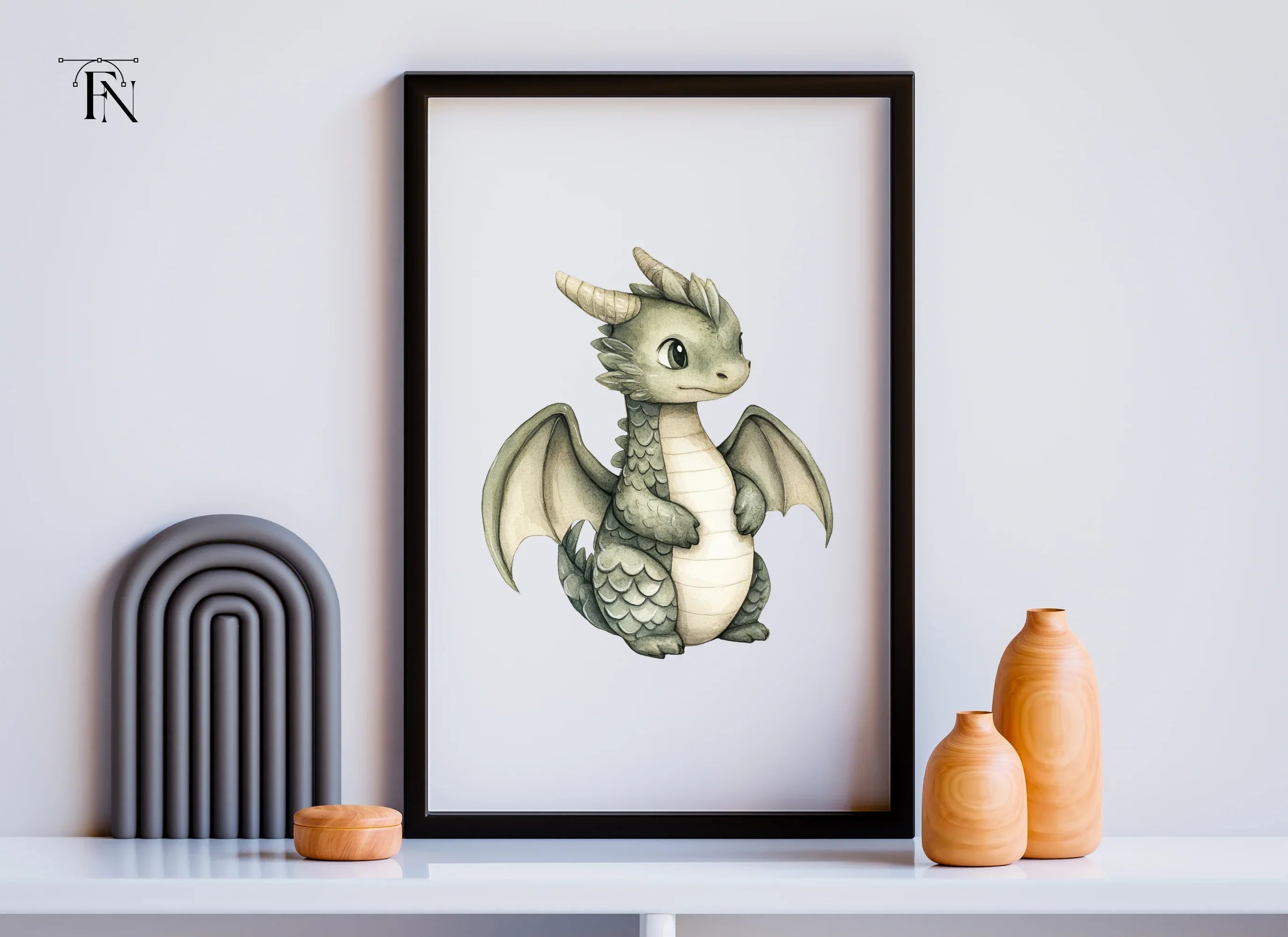 Cute Baby Dragon Clipart Bundle
