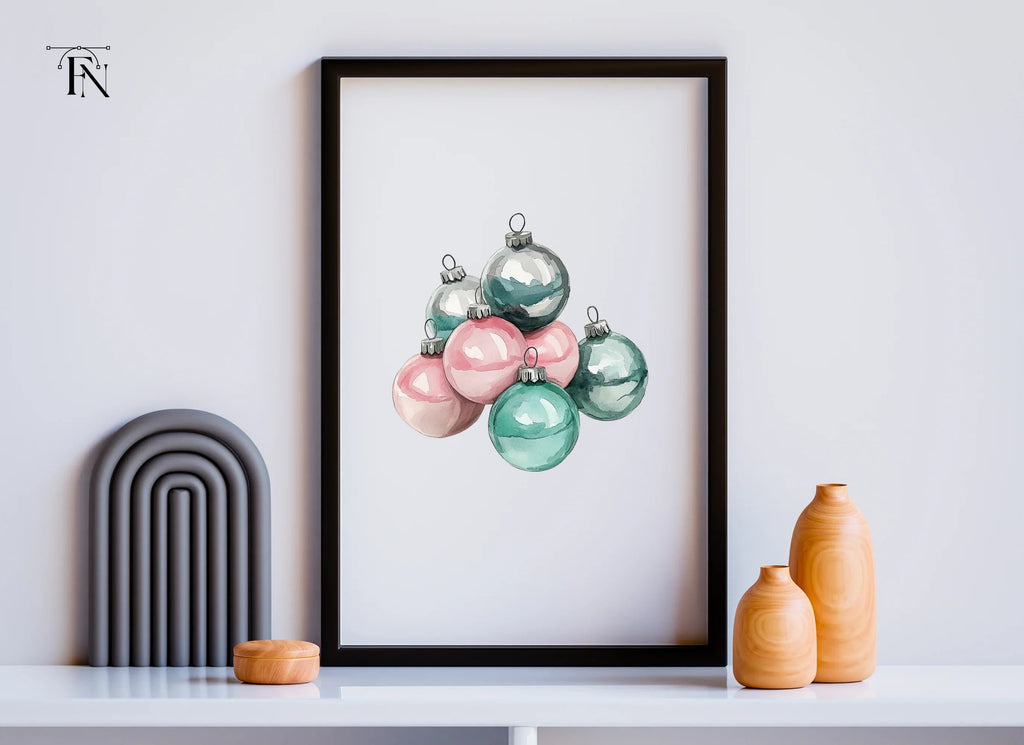 Christmas Ornament Stacks Clipart Bundle