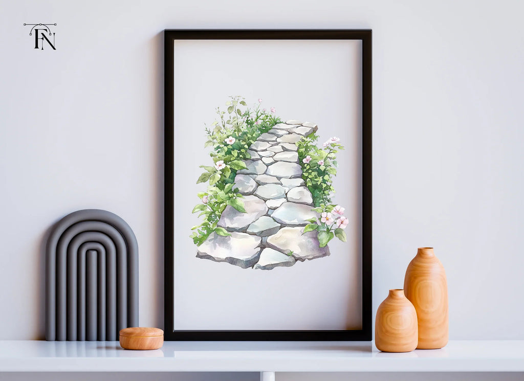 Curved Stone Path Clipart Bundle