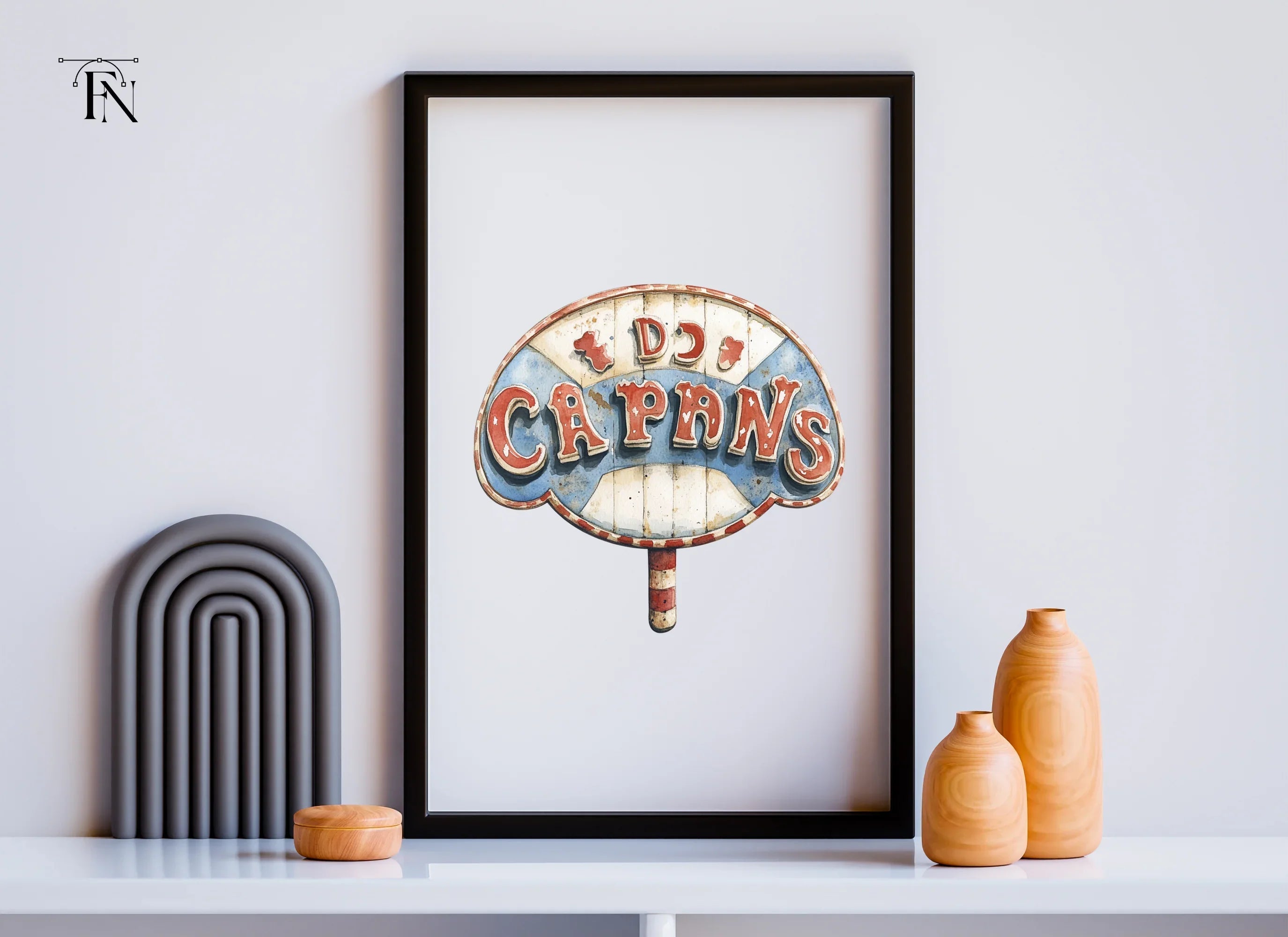 Rustic Carnival Signboard Clipart Bundle