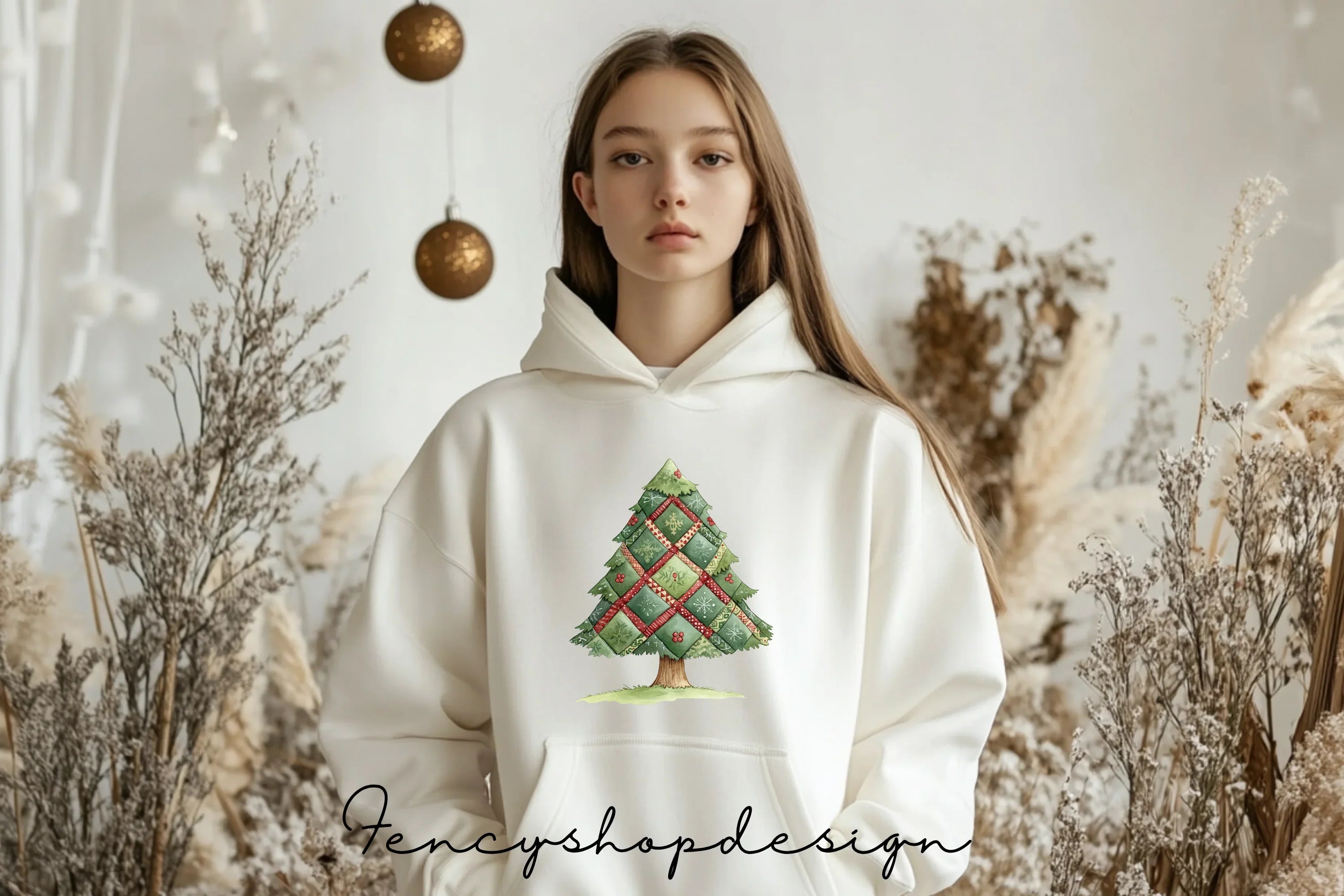 Charming Christmas Trees Clipart Bundle