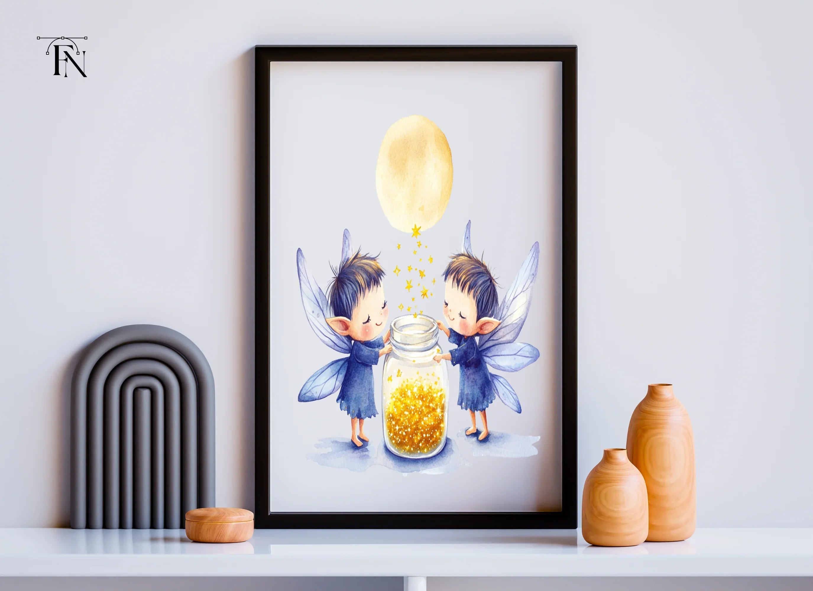 Fairies Collecting Stardust Clipart Bundle