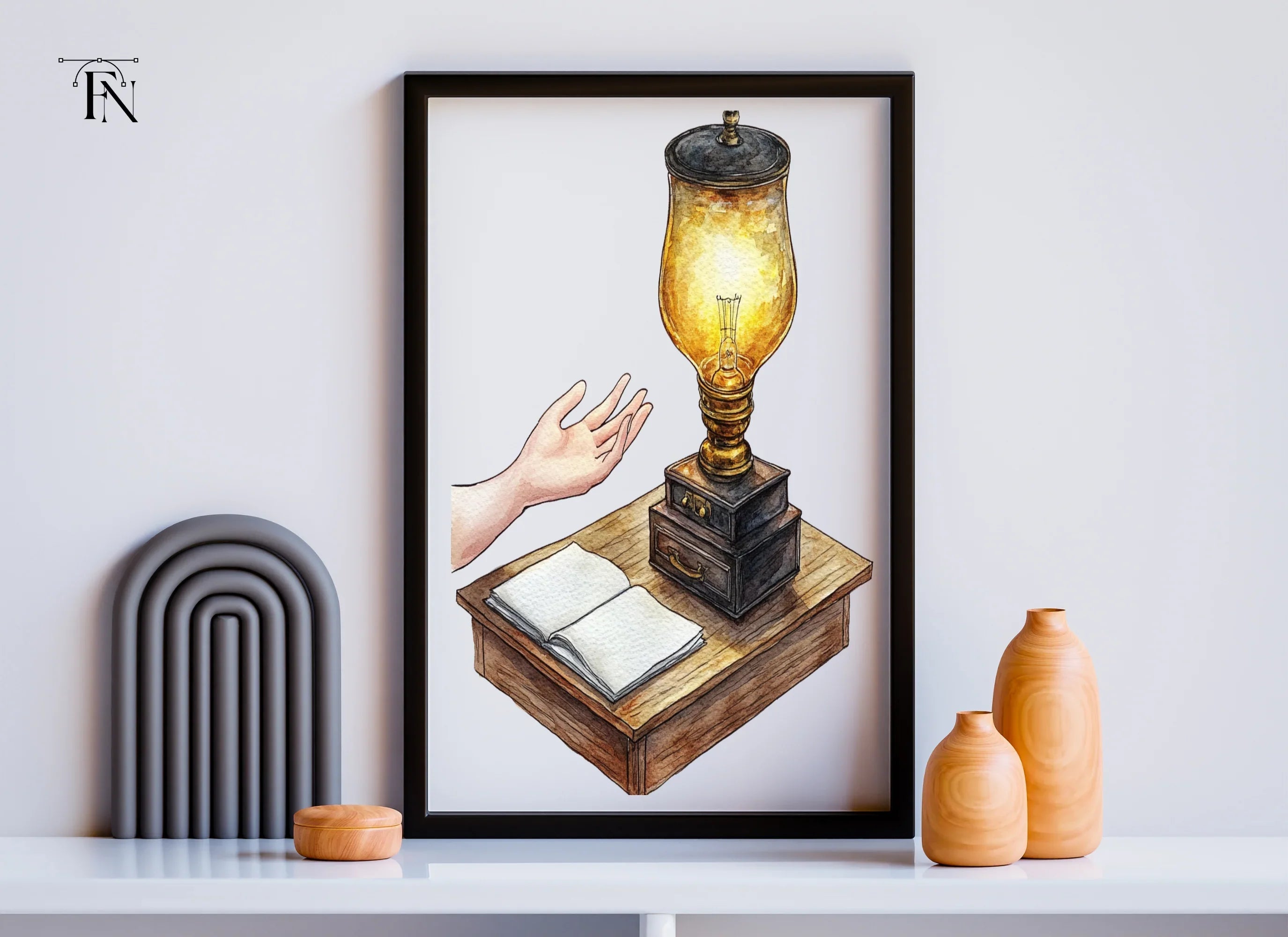 Magical Lamp and Book Clipart Bundle