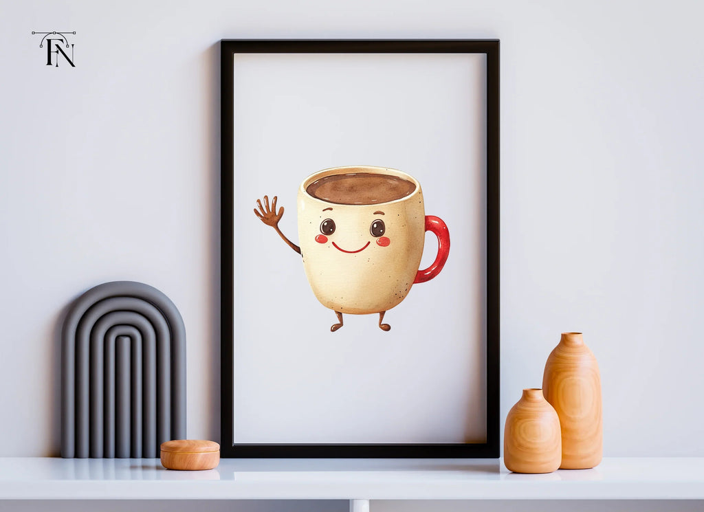 Waving Mug Clipart Bundle