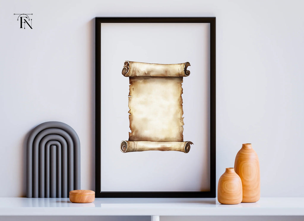 Aged Scroll Clipart Bundle