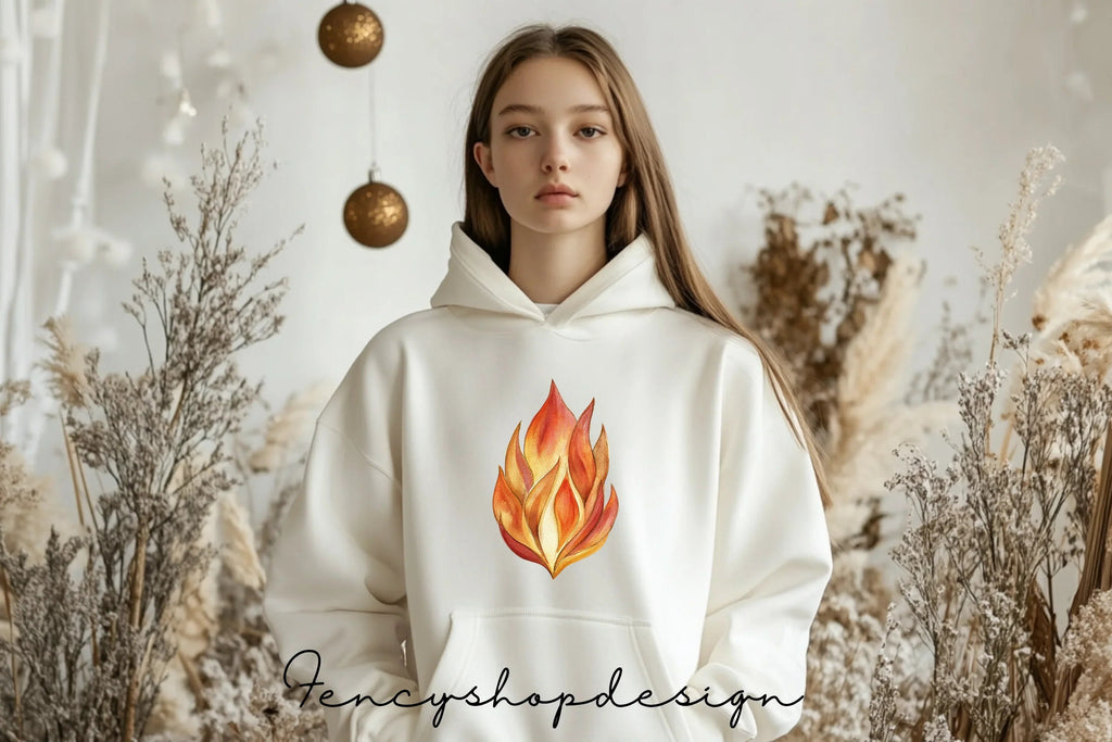 Vibrant Fire Flames Clipart Bundle