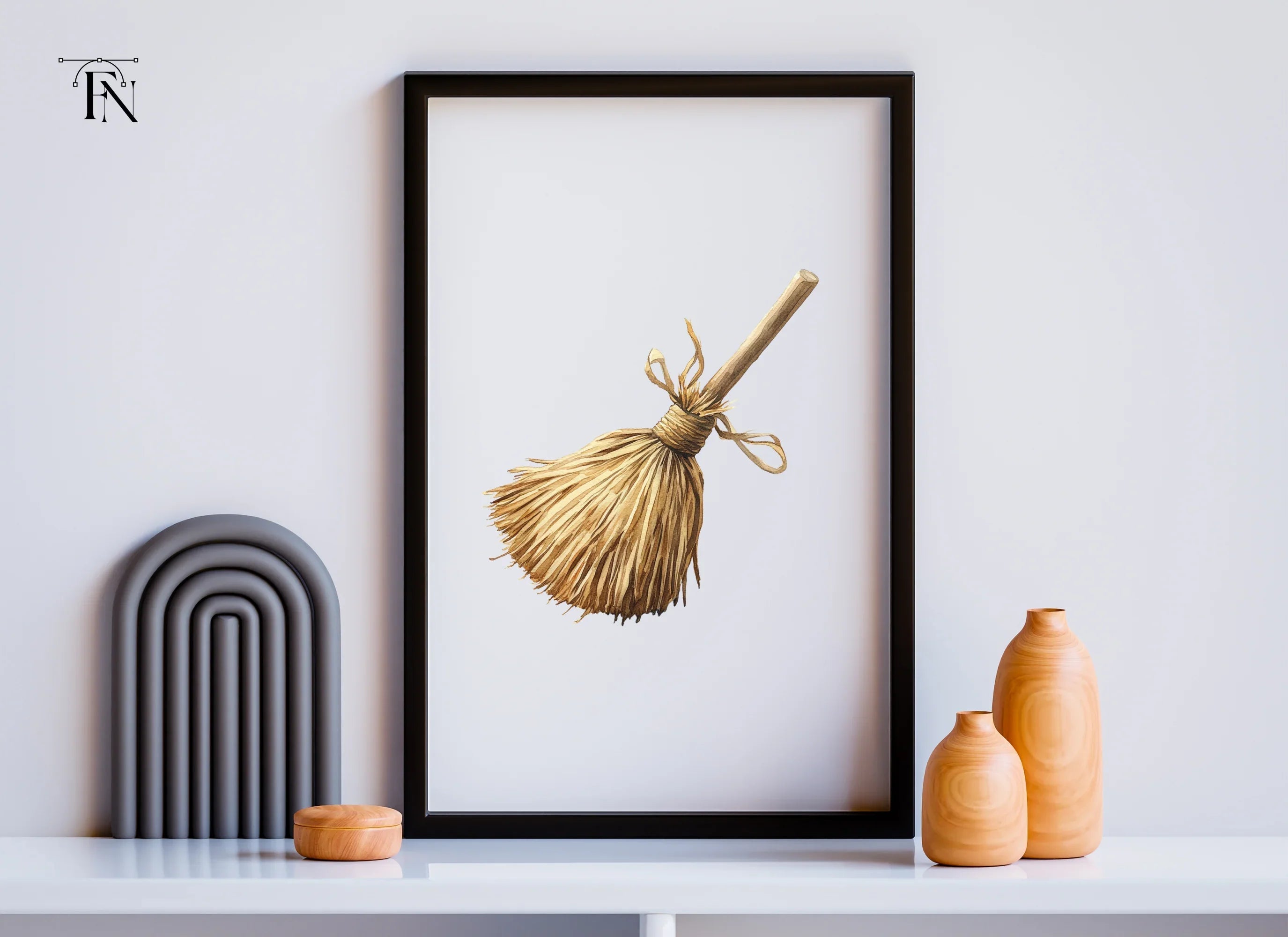 Witch Broom Clipart Bundle