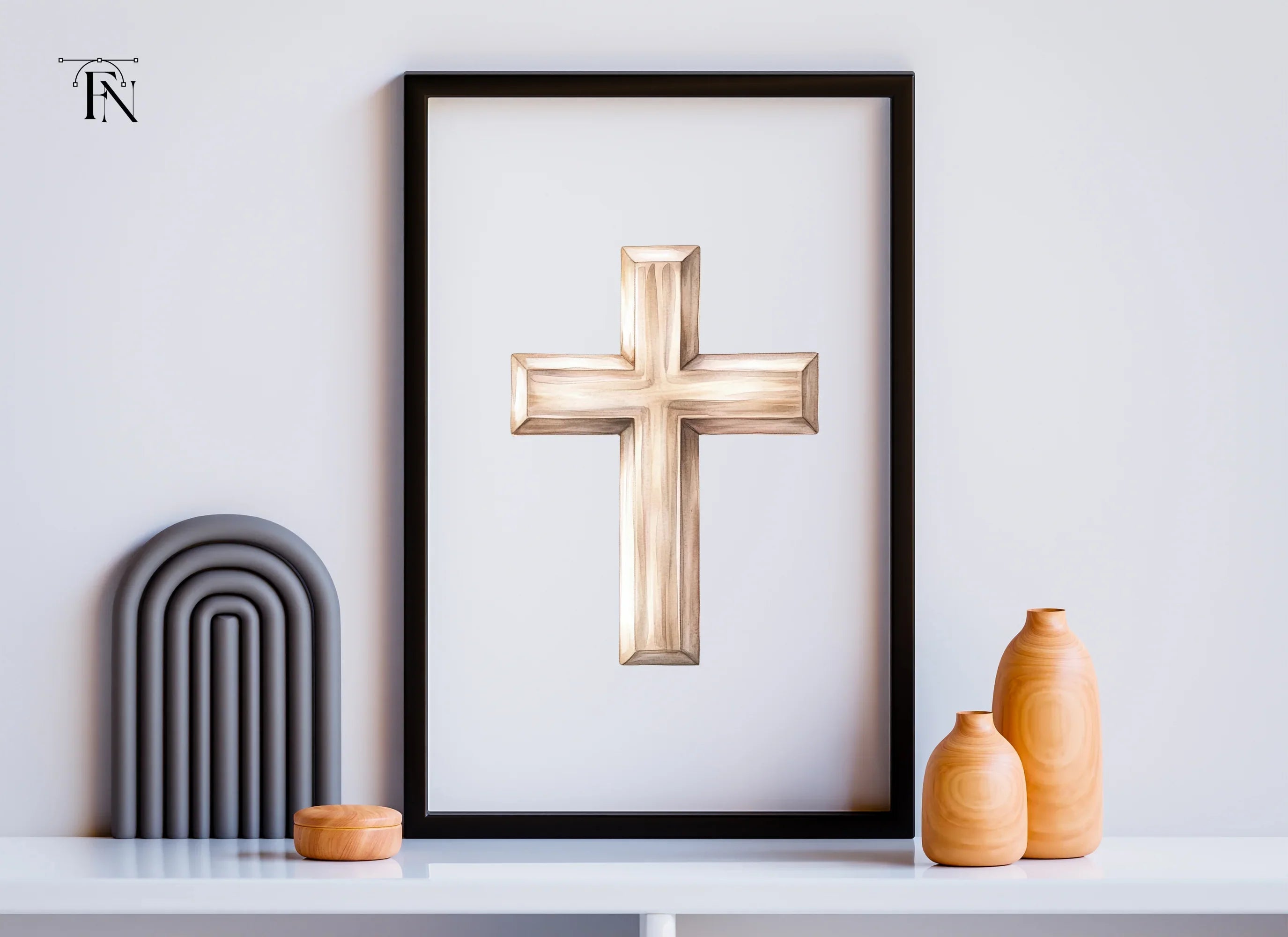 Wooden Cross Clipart Bundle