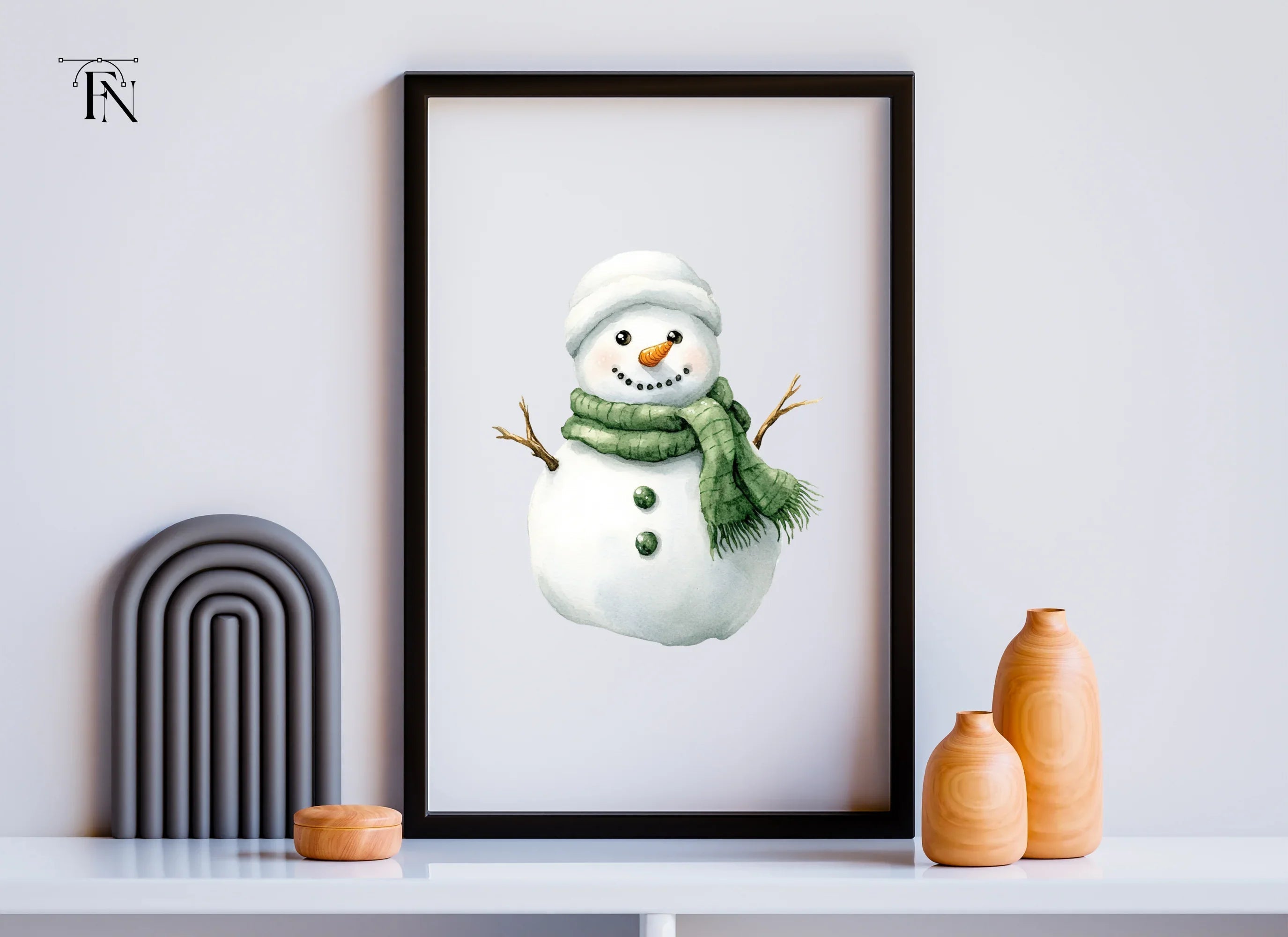 Cute Snowman Clipart Bundle