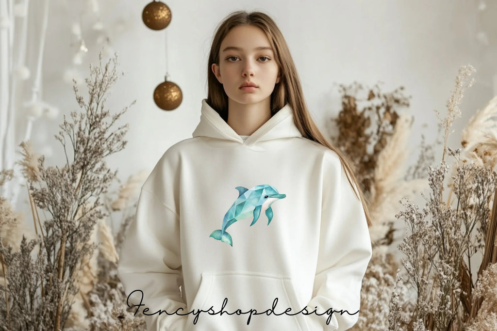 Geometric Dolphin Clipart Bundle