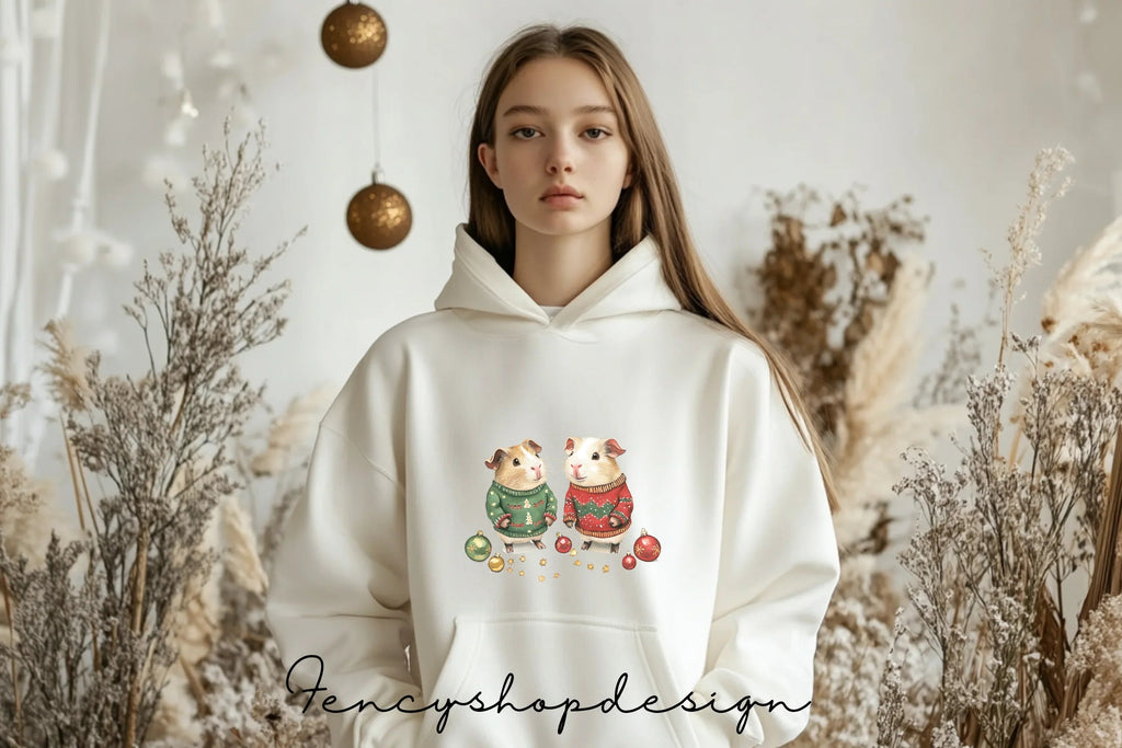 Christmas Guinea Pigs Clipart Bundle