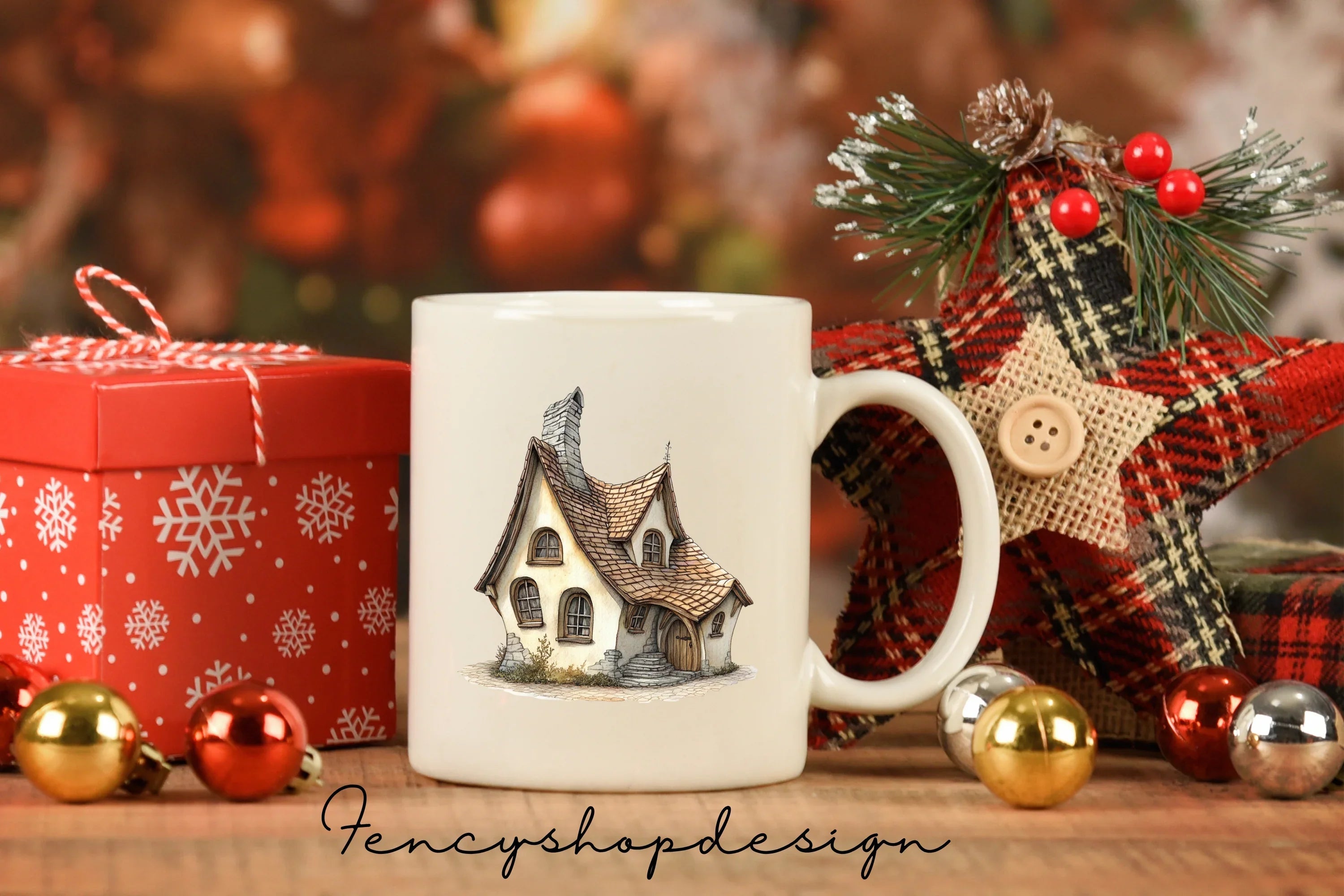 Whimsical Fantasy Cottage Clipart Bundle