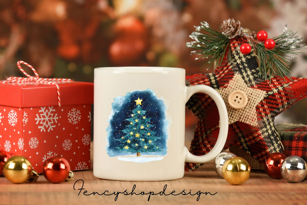 Magical Winter Night Clipart Bundle