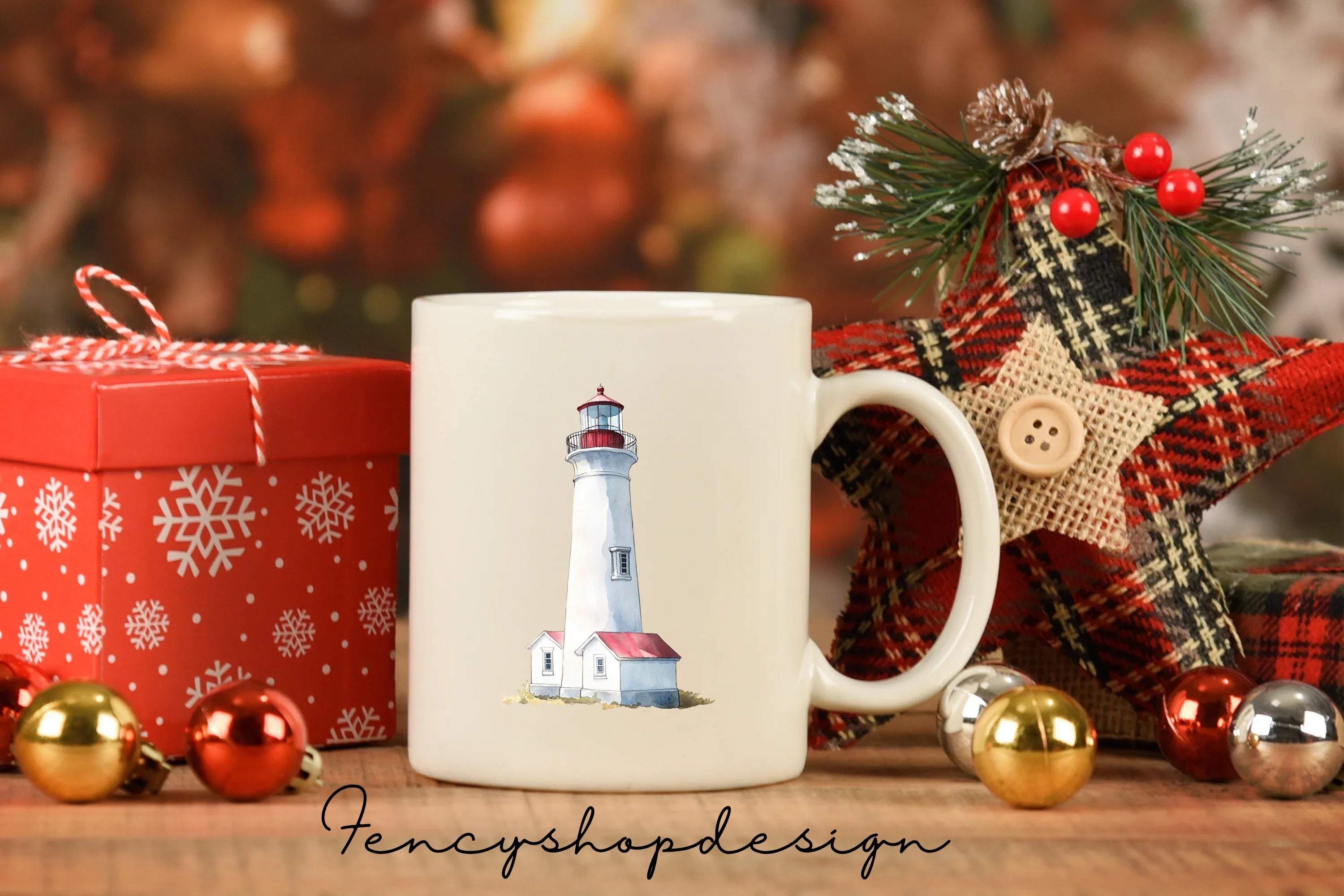 Coastal Lighthouse Clipart Bundle