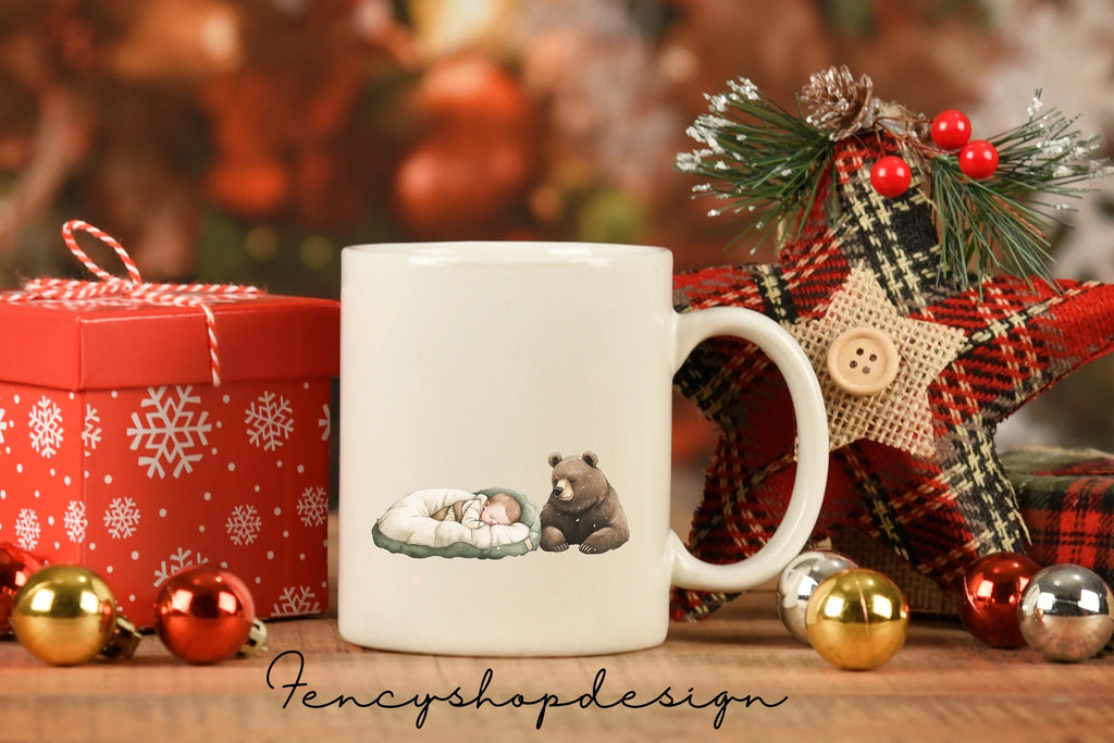 Winter Baby Animals Clipart Bundle
