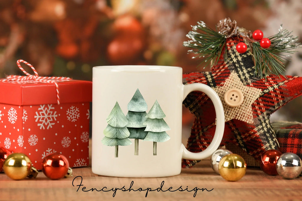 Forest Trees Clipart Bundle