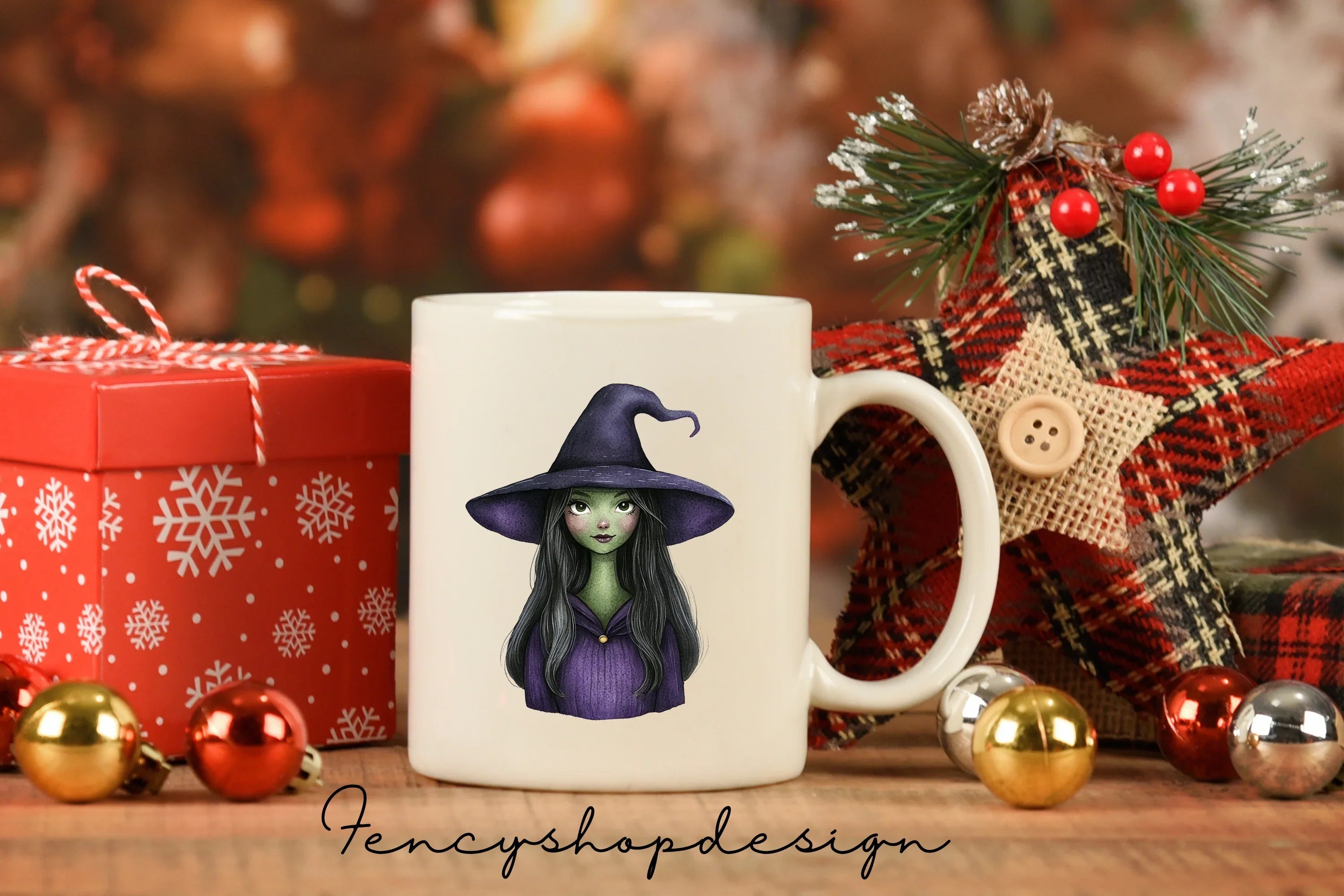 Cute Spooky Witch Clipart Bundle