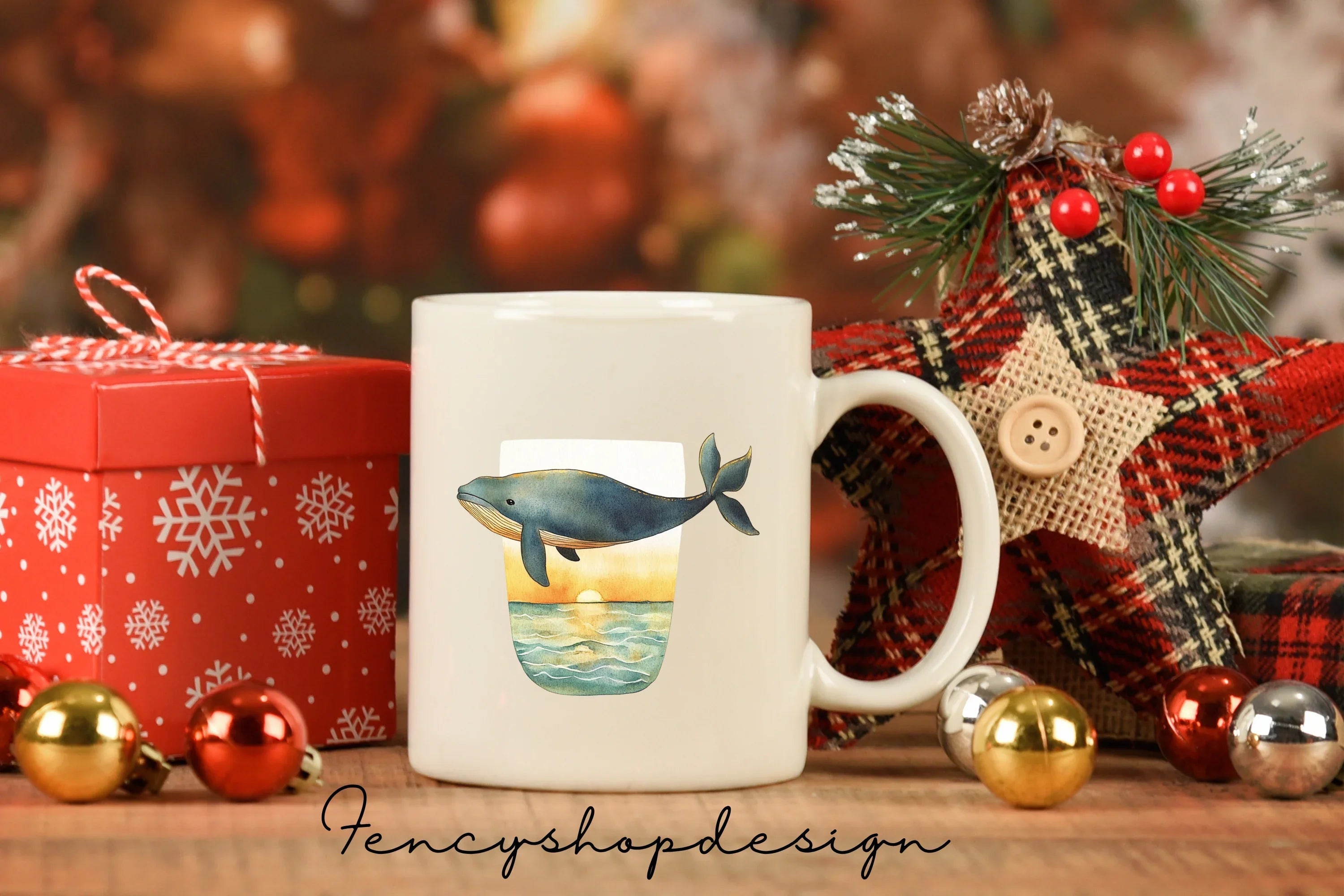 Whale Sunset Jar Clipart Bundle