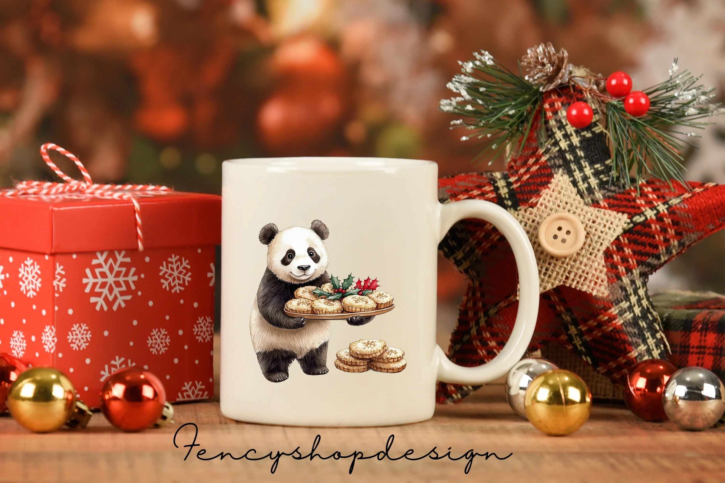 Panda Baking and Cupcake Clipart Bundle