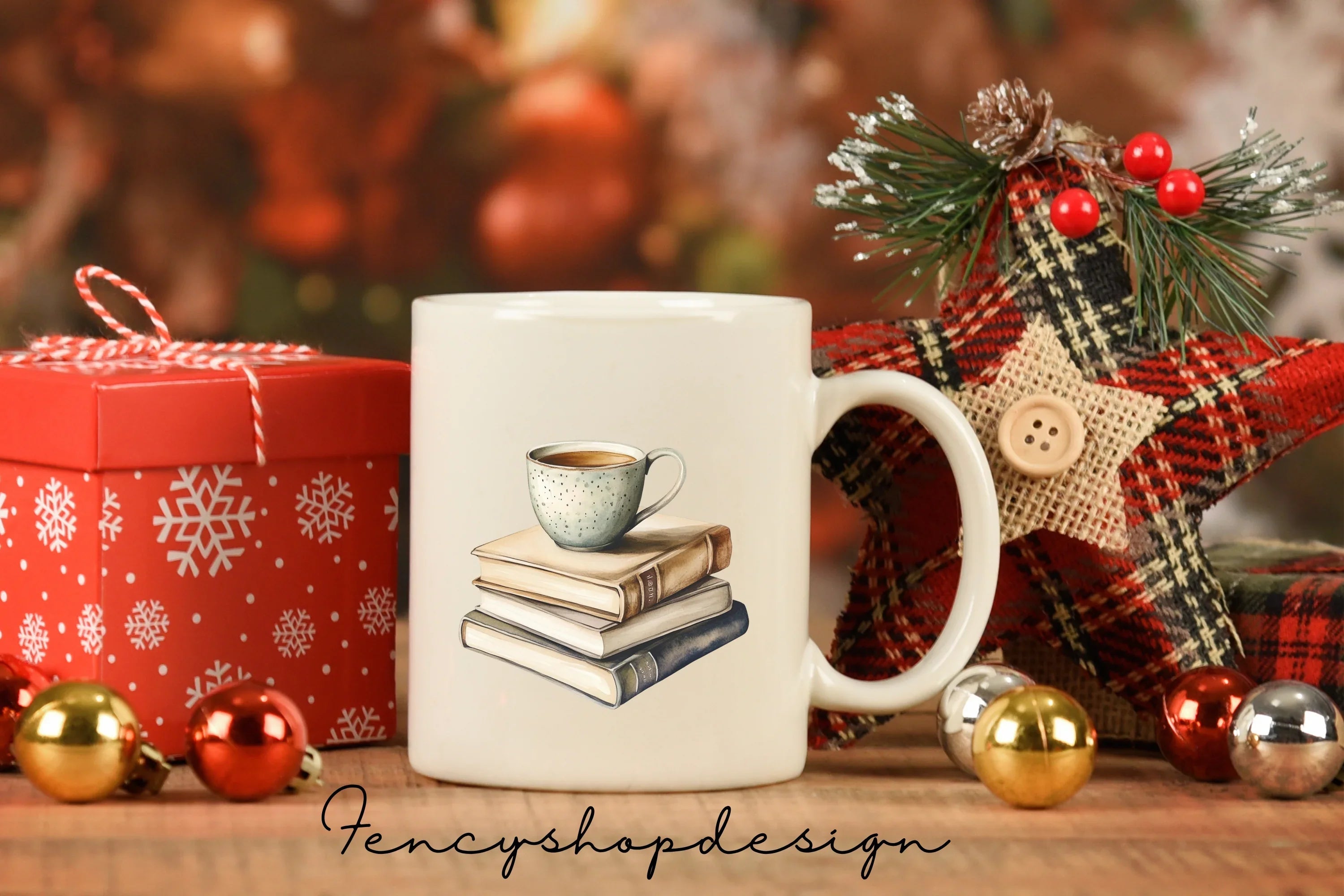 Cozy Tea Books Clipart Bundle