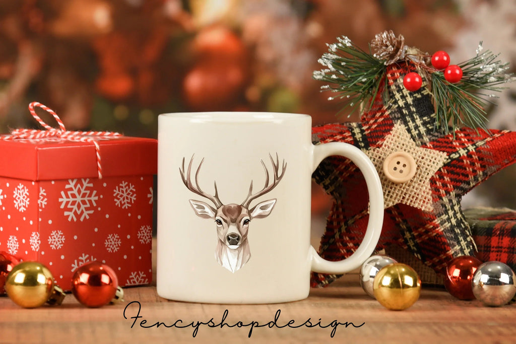 Deer Head Clipart Bundle