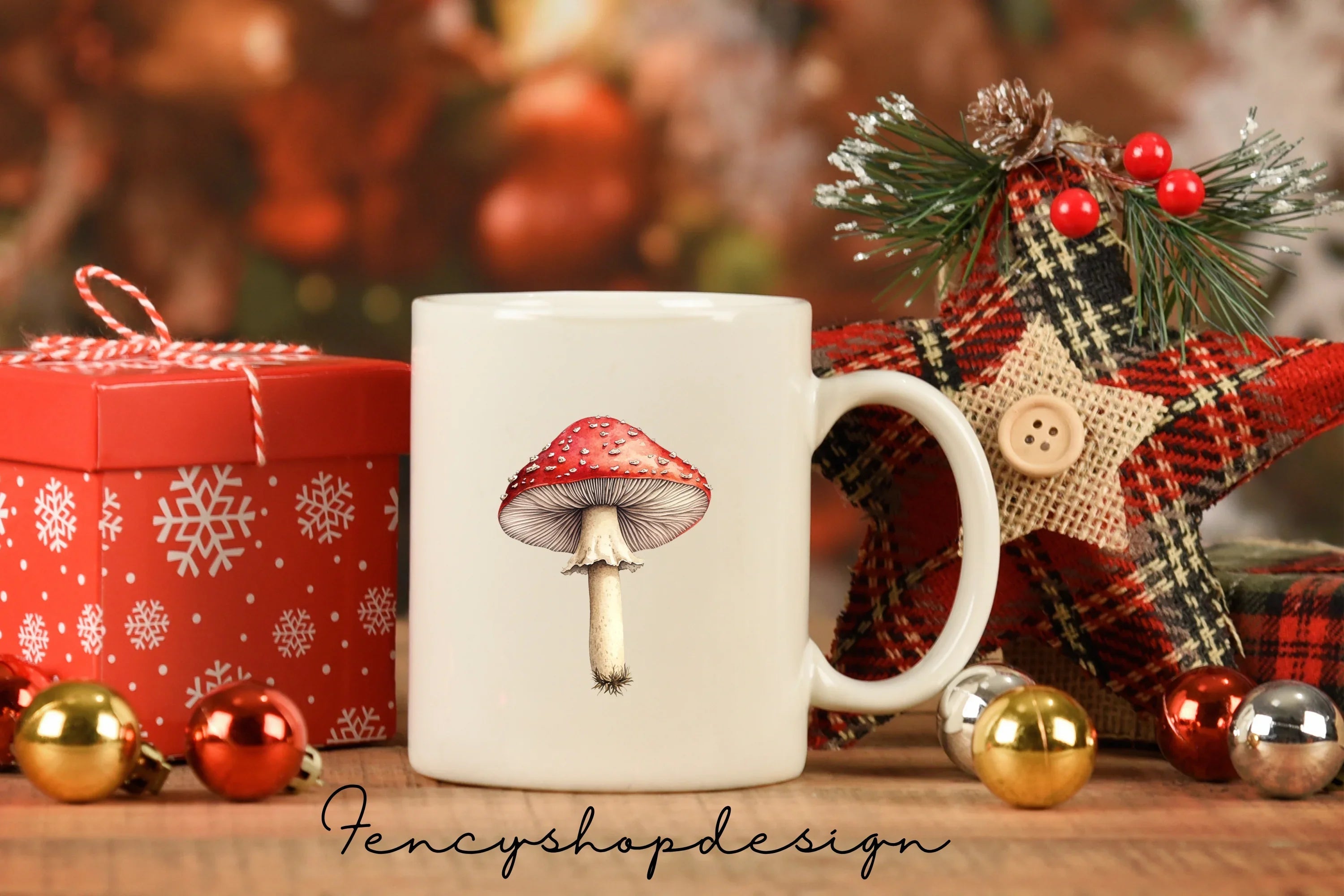 Whimsical Mushroom House Clipart Bundle