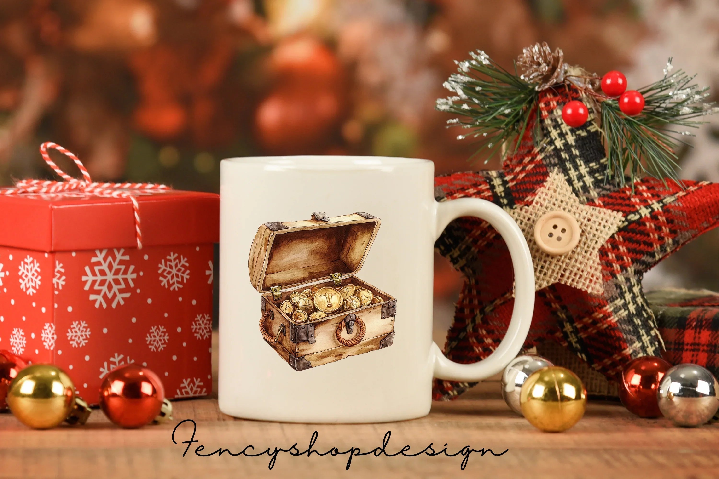 Treasure Chest Map Clipart Bundle