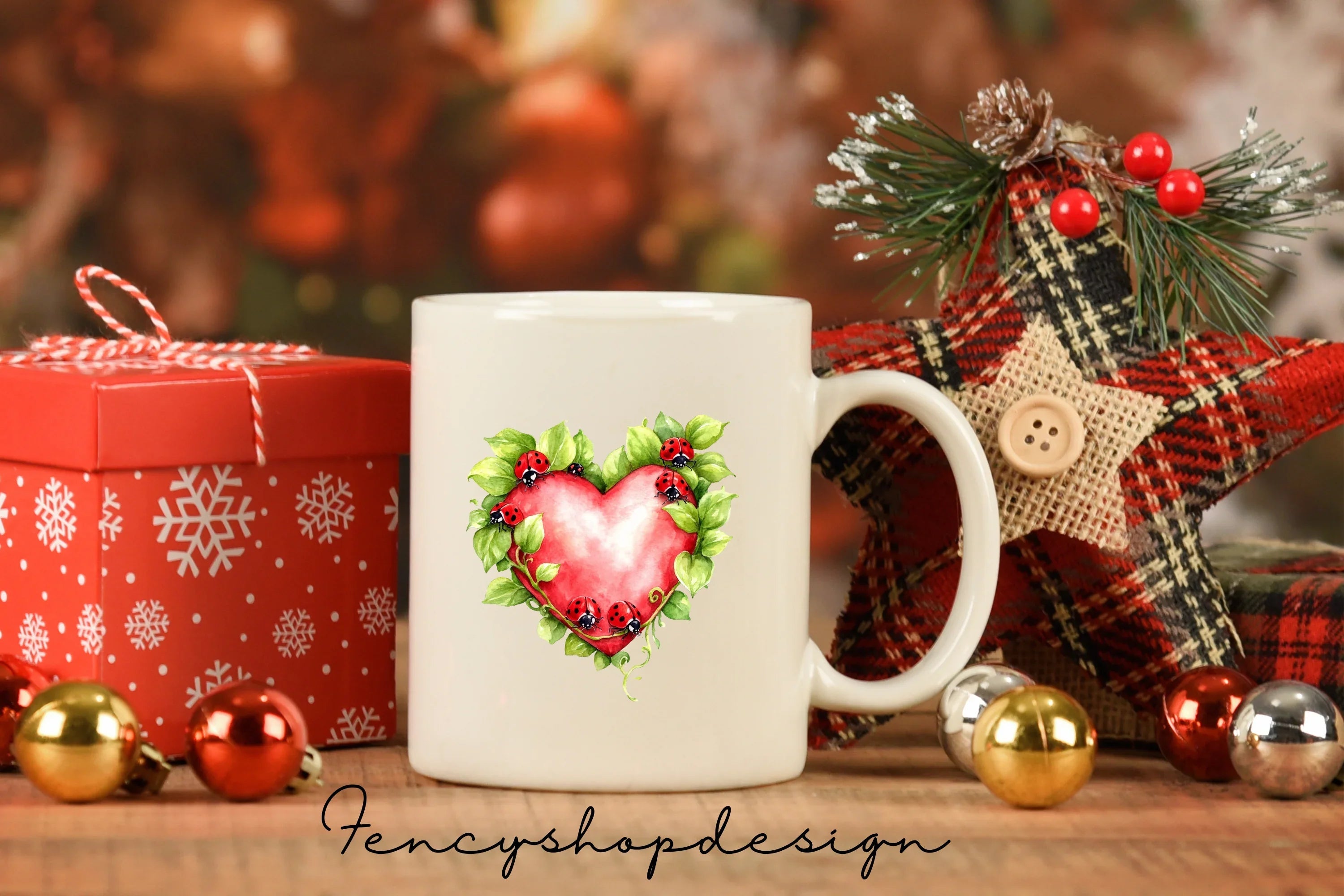 Whimsical Hearts Elves Butterflies Clipart Bundle