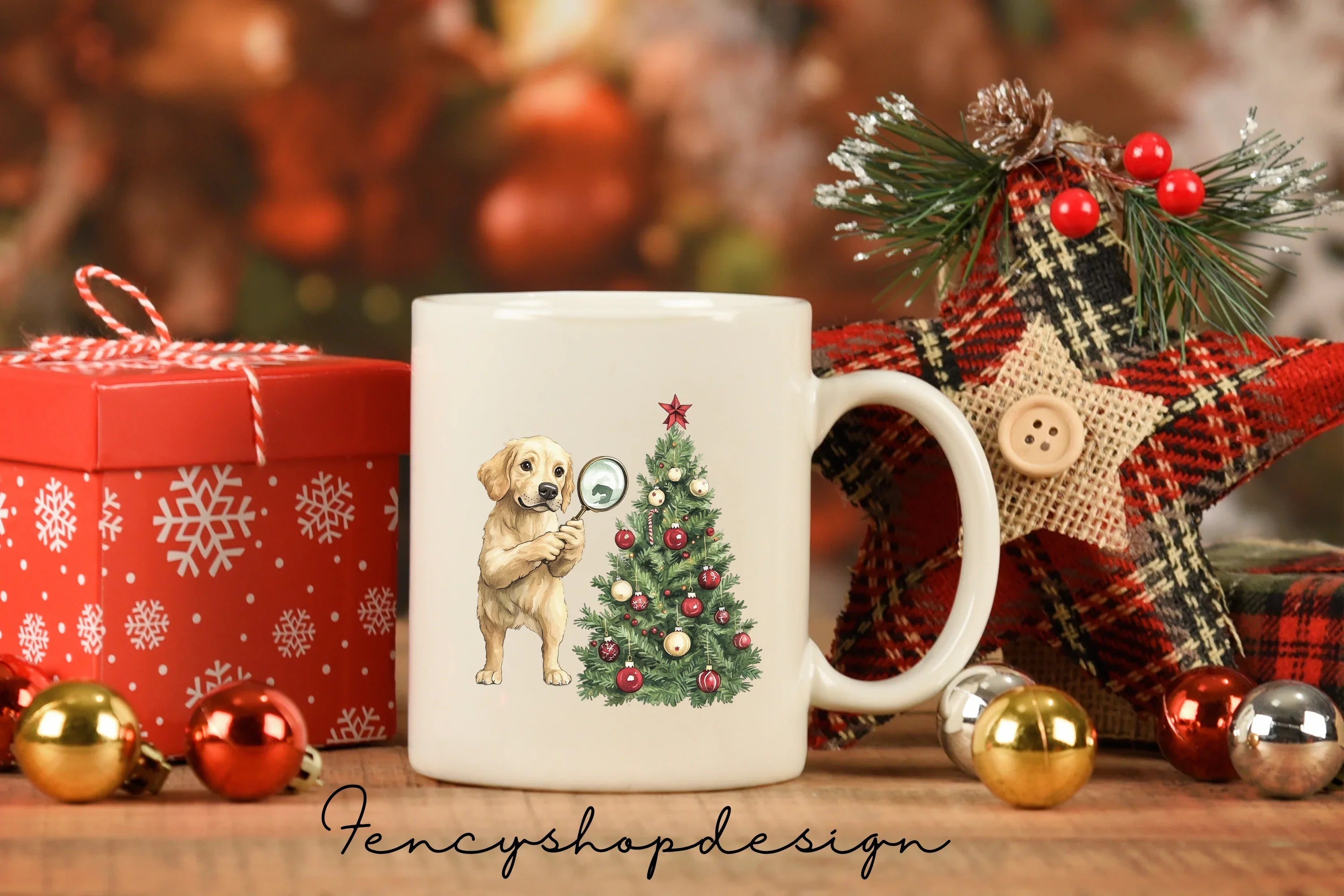 Christmas Dogs and Bakery Clipart Bundle