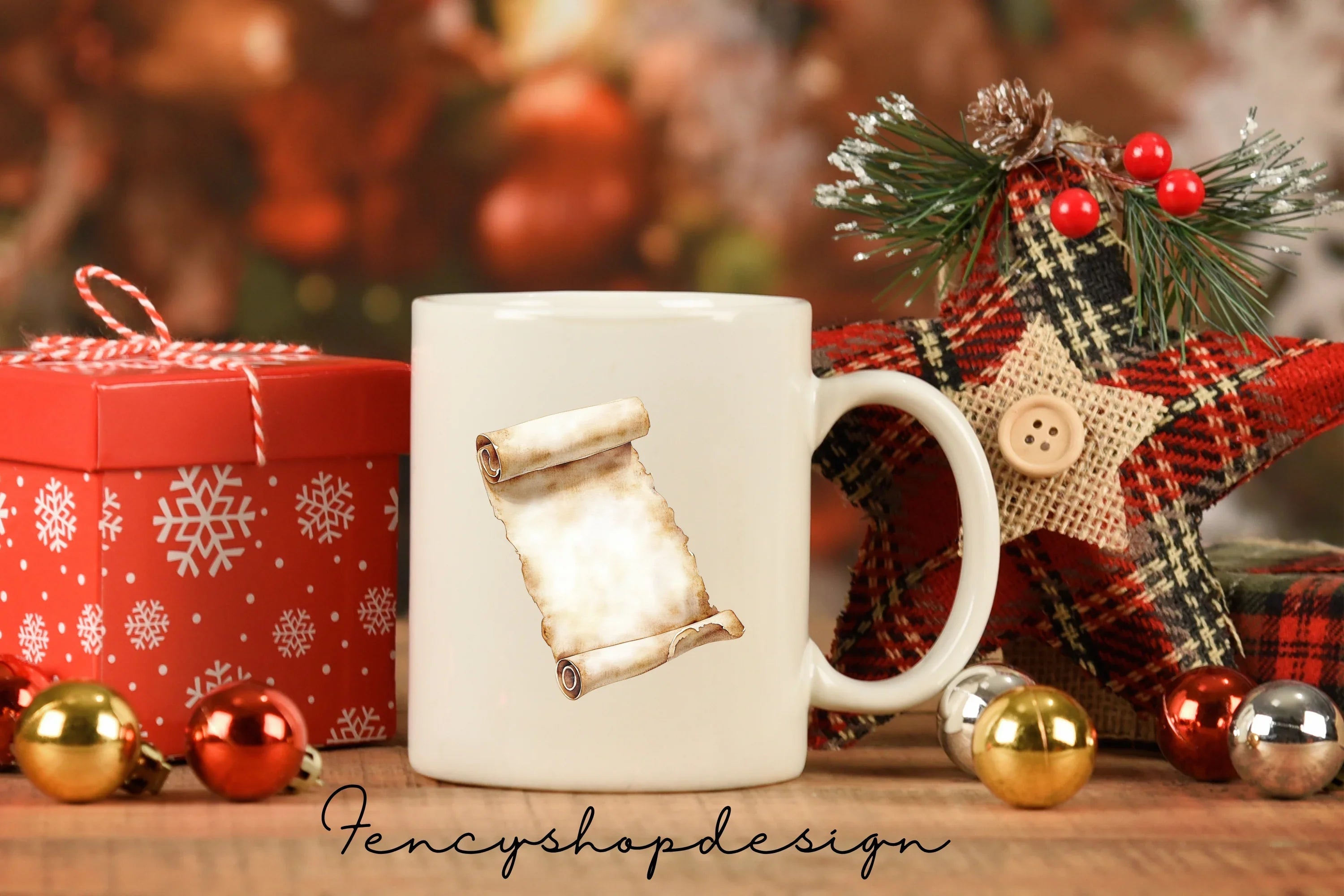 Vintage Scrolls Envelopes Clipart Bundle
